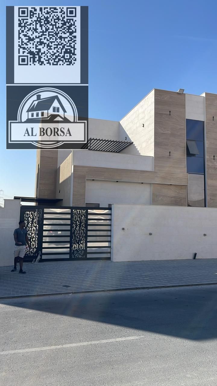 Villa for rent in Al Helio 2, Ajman. 4 master bedrooms, living room, majlis, kitchen, and maid's room.