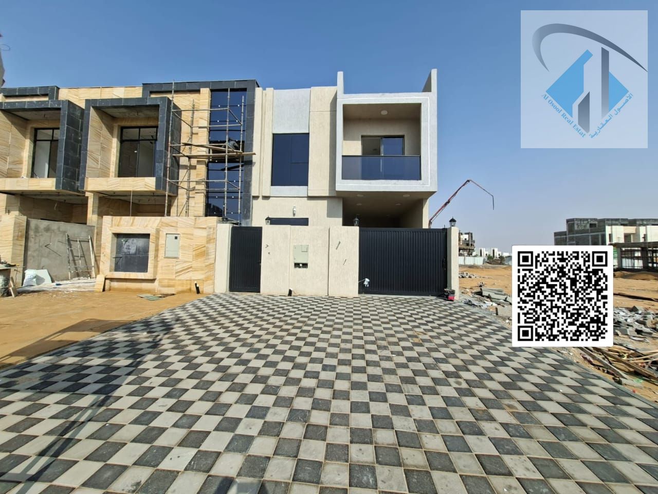 Villa for sale directly from the owner at a bargain price and without a down payment. A modern villa near the mosque, one of the most luxurious villas