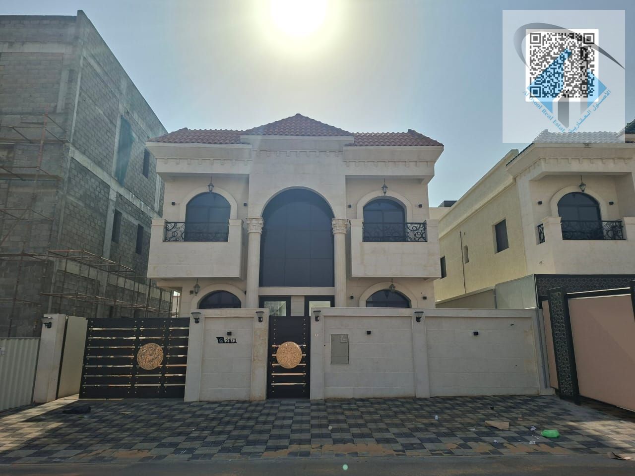 Villa for sale directly from the owner at a bargain price and without a down payment. A modern villa near the mosque, one of the most luxurious villas