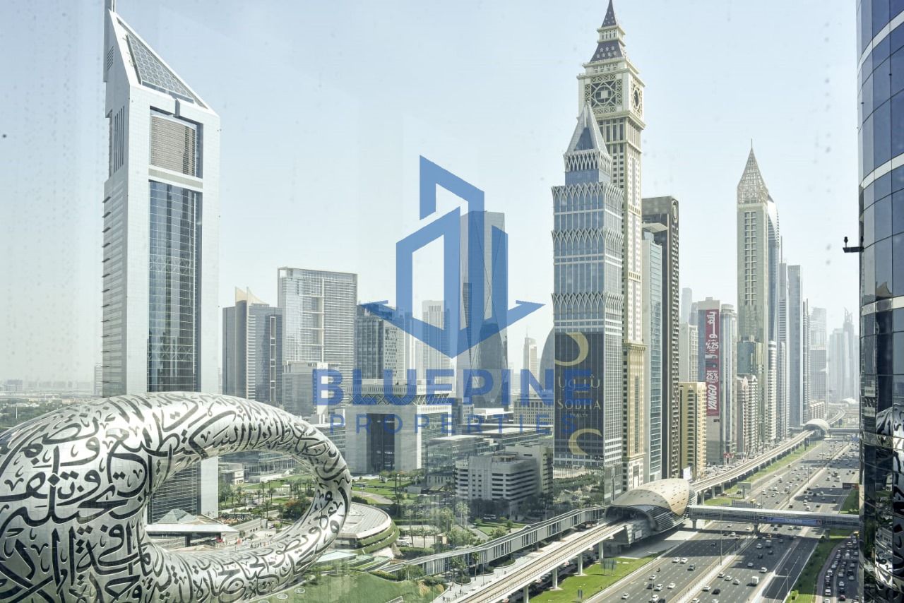 Prime Office for Rent in Latifa Tower | Sheikh Zayed Road | Near Metro (Furnished)