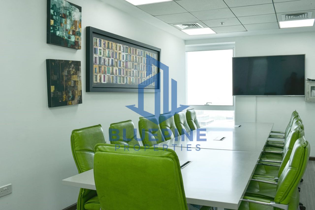 Prime Office for Rent in Latifa Tower | Sheikh Zayed Road | Near Metro (Furnished)