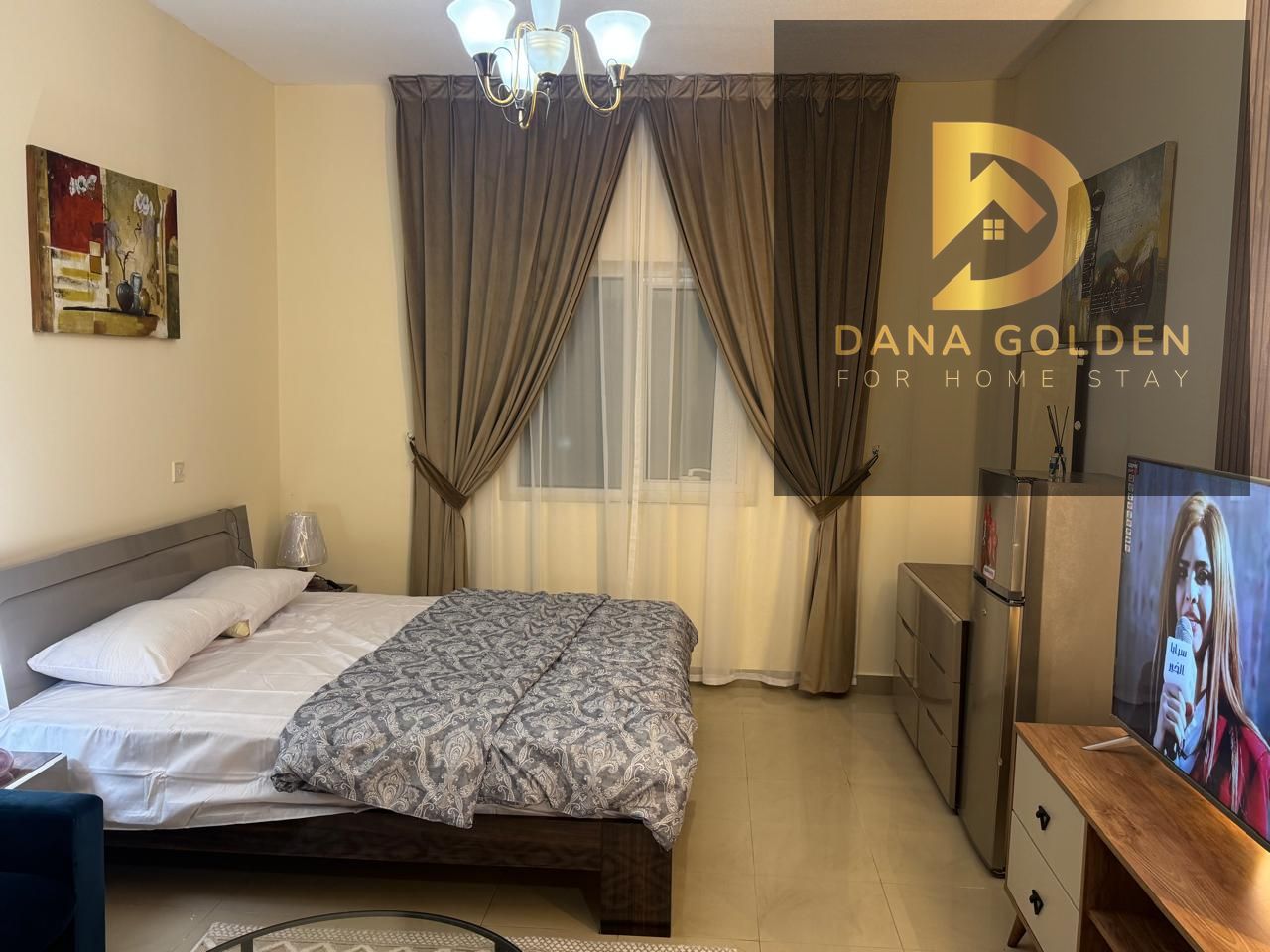Studio apartment for rent in Al Majaz, excellent furnishings, spacious.