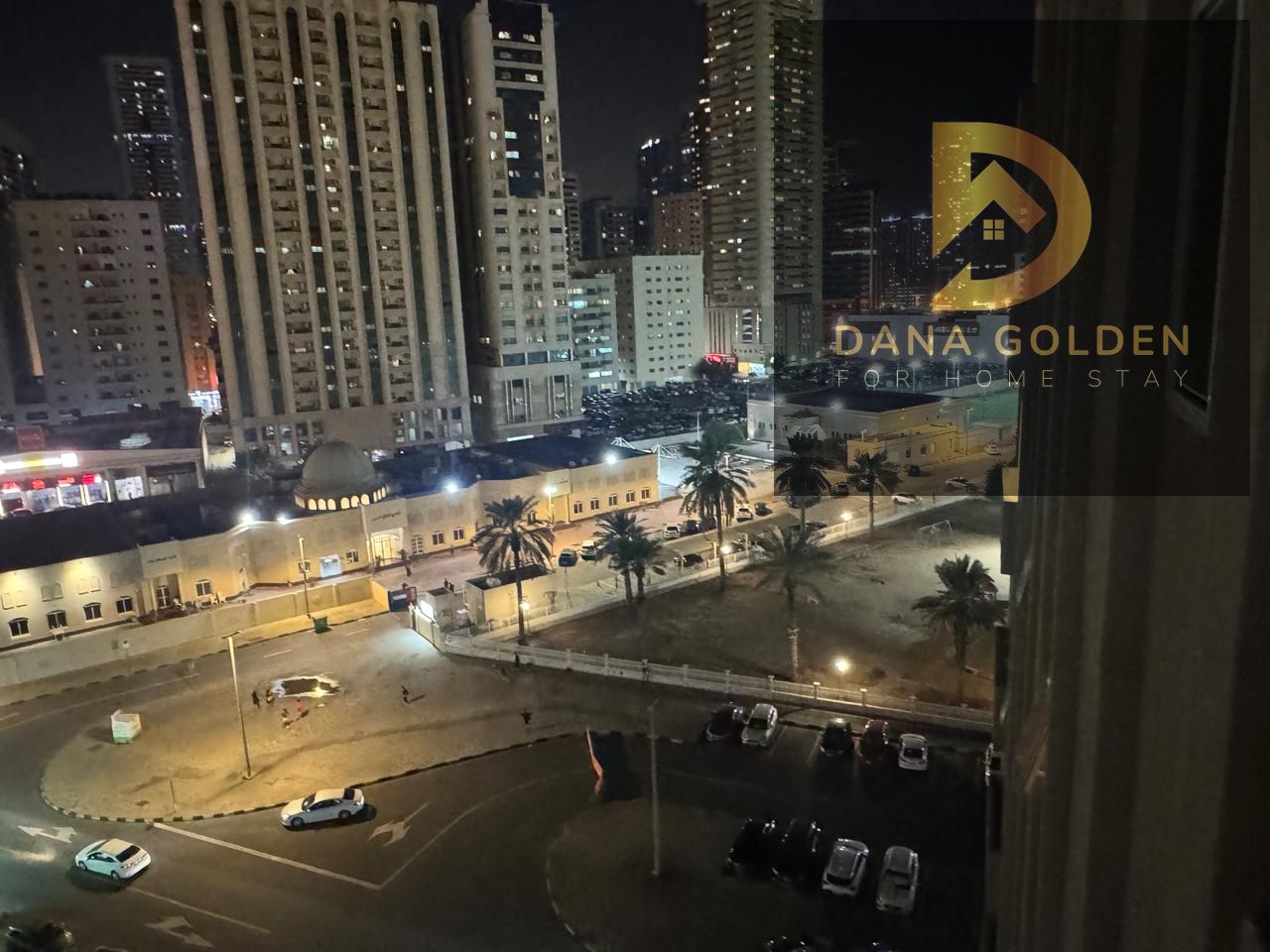 One bedroom and living room for rent in Al Majaz, hotel-style furnishings