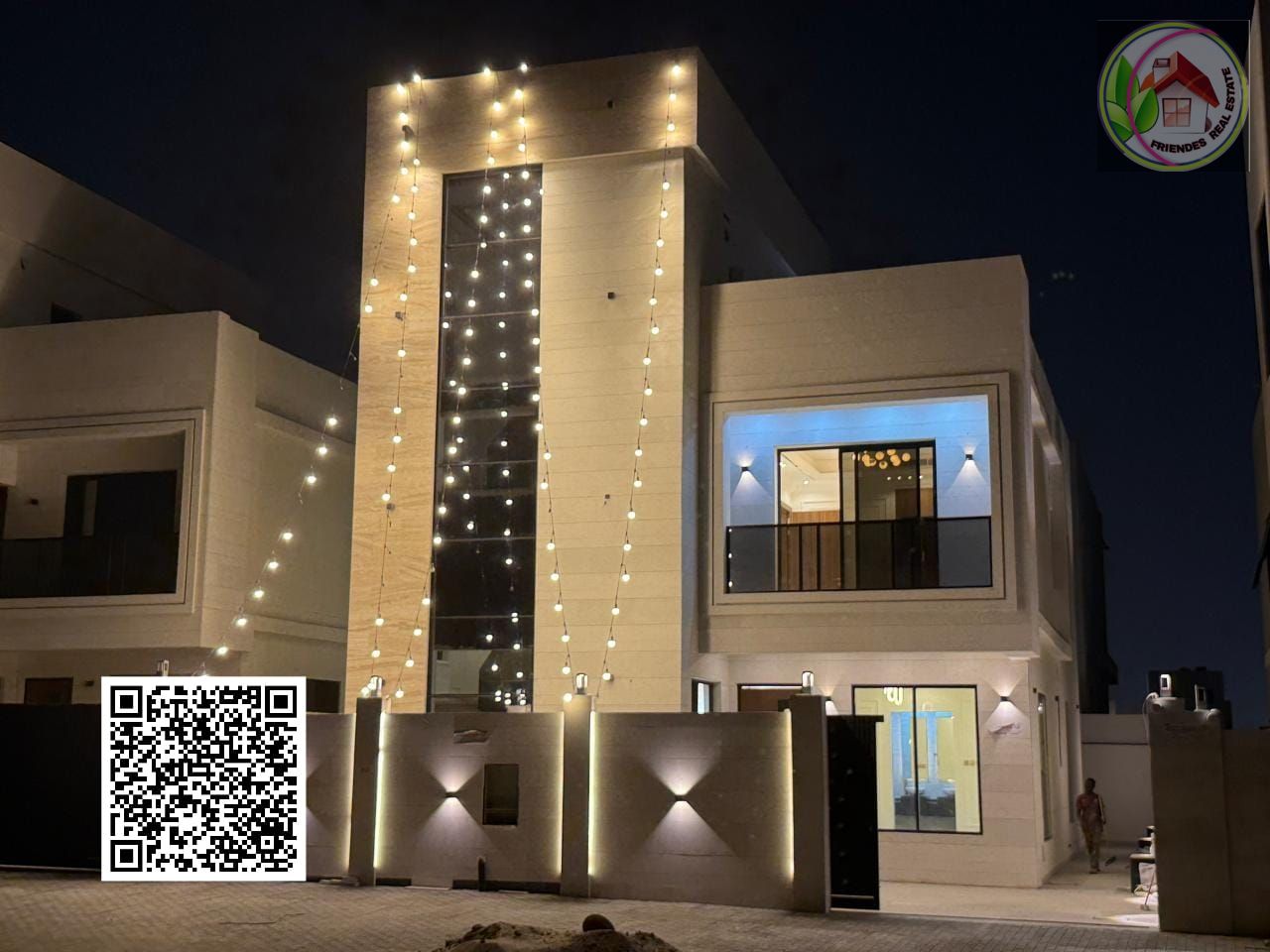 Elegant Modern Villa – On a Neighboring Street | 5 Bedrooms | 3 Floors | Prime Location in Al-Haliyo