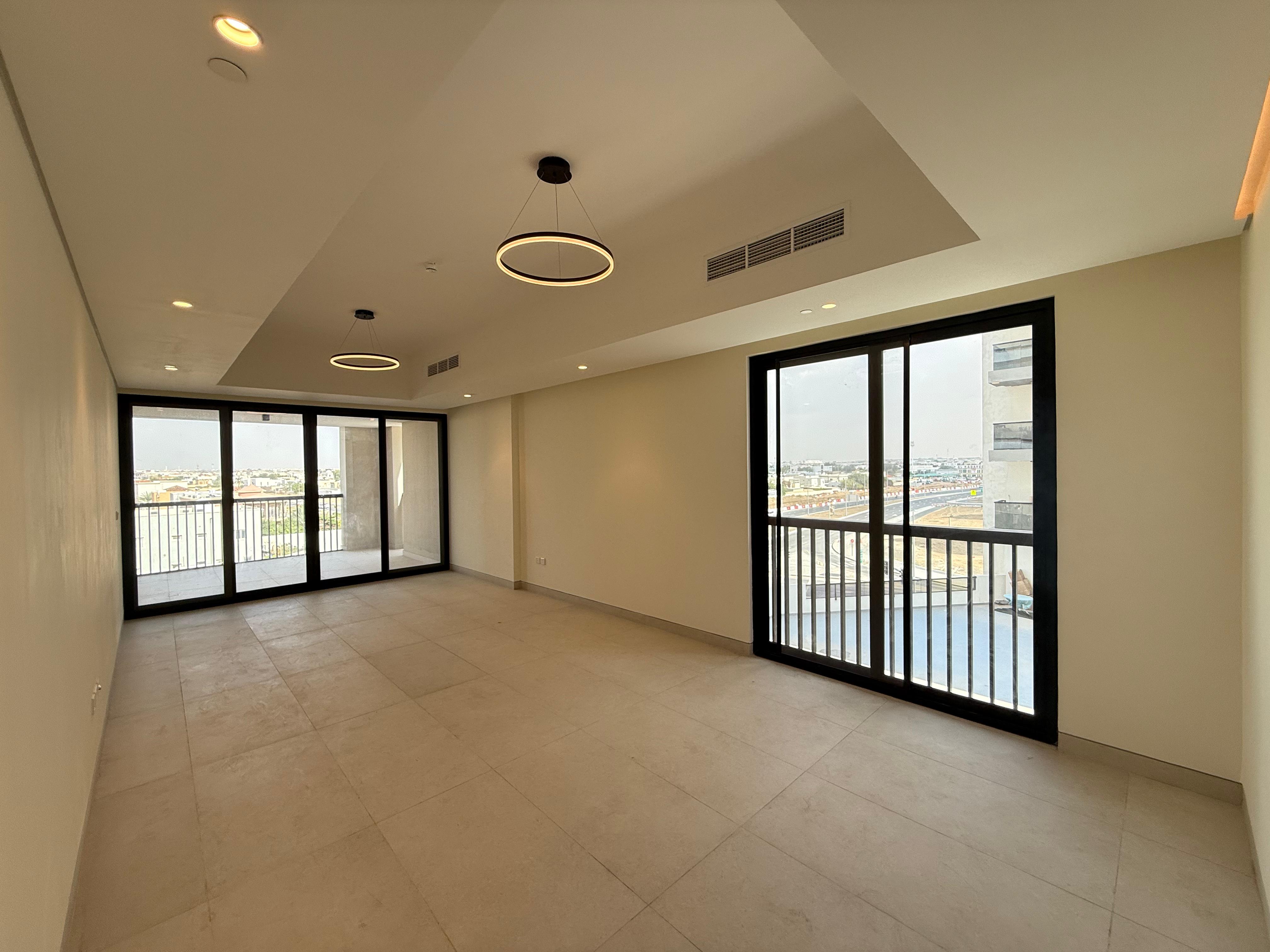 BRAND NEW SPACIOUS 2 + MAID ROOM WITH SPACIOUS LIVING ROOM,BIG CLOSED KITCHEN HAING GYM,POOL AND COVERED PARKING.