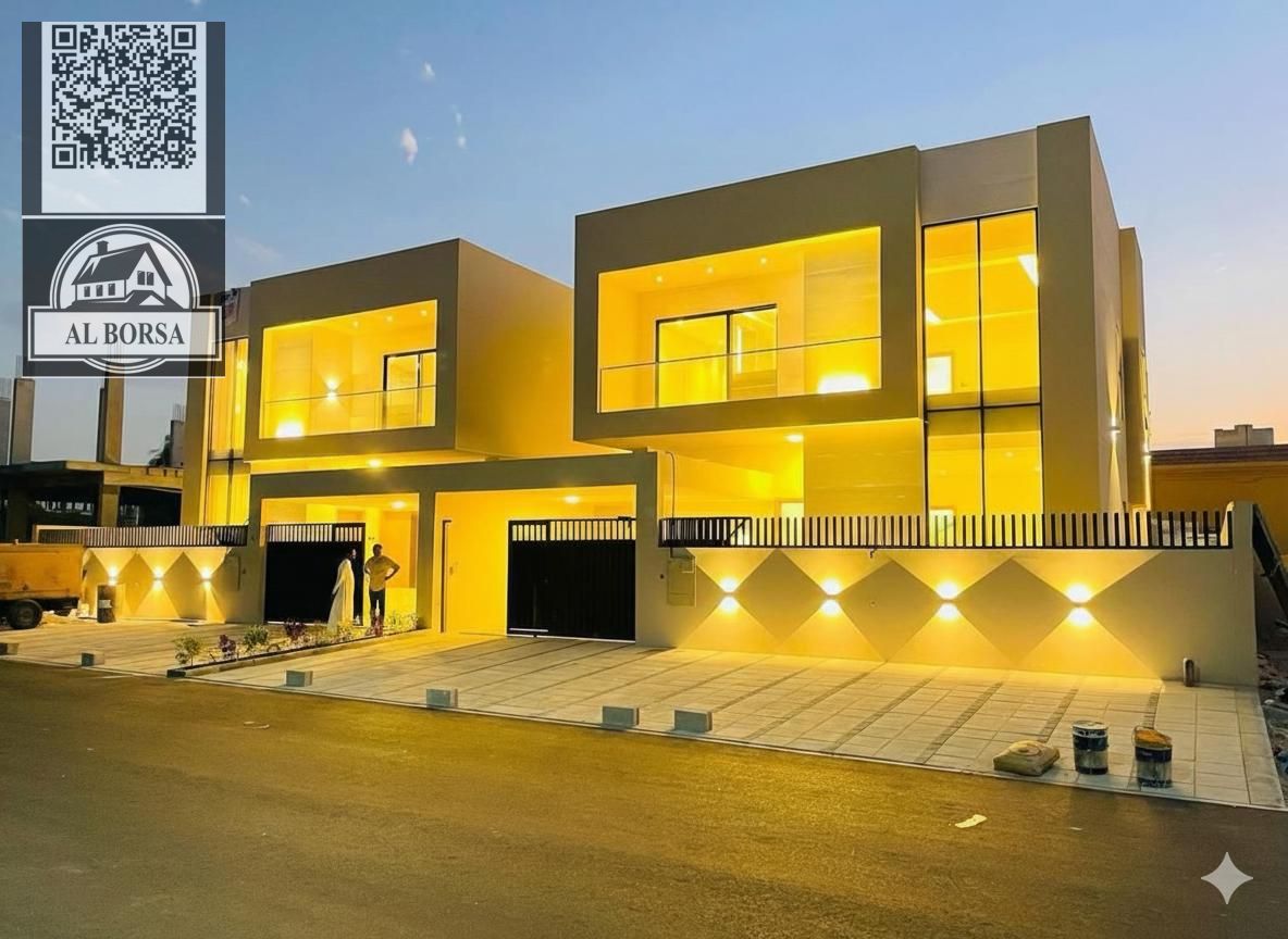 Villa for sale – Al Zahiyah area, Ajman – 4 master bedrooms, living room, majlis, maid's room, prime location