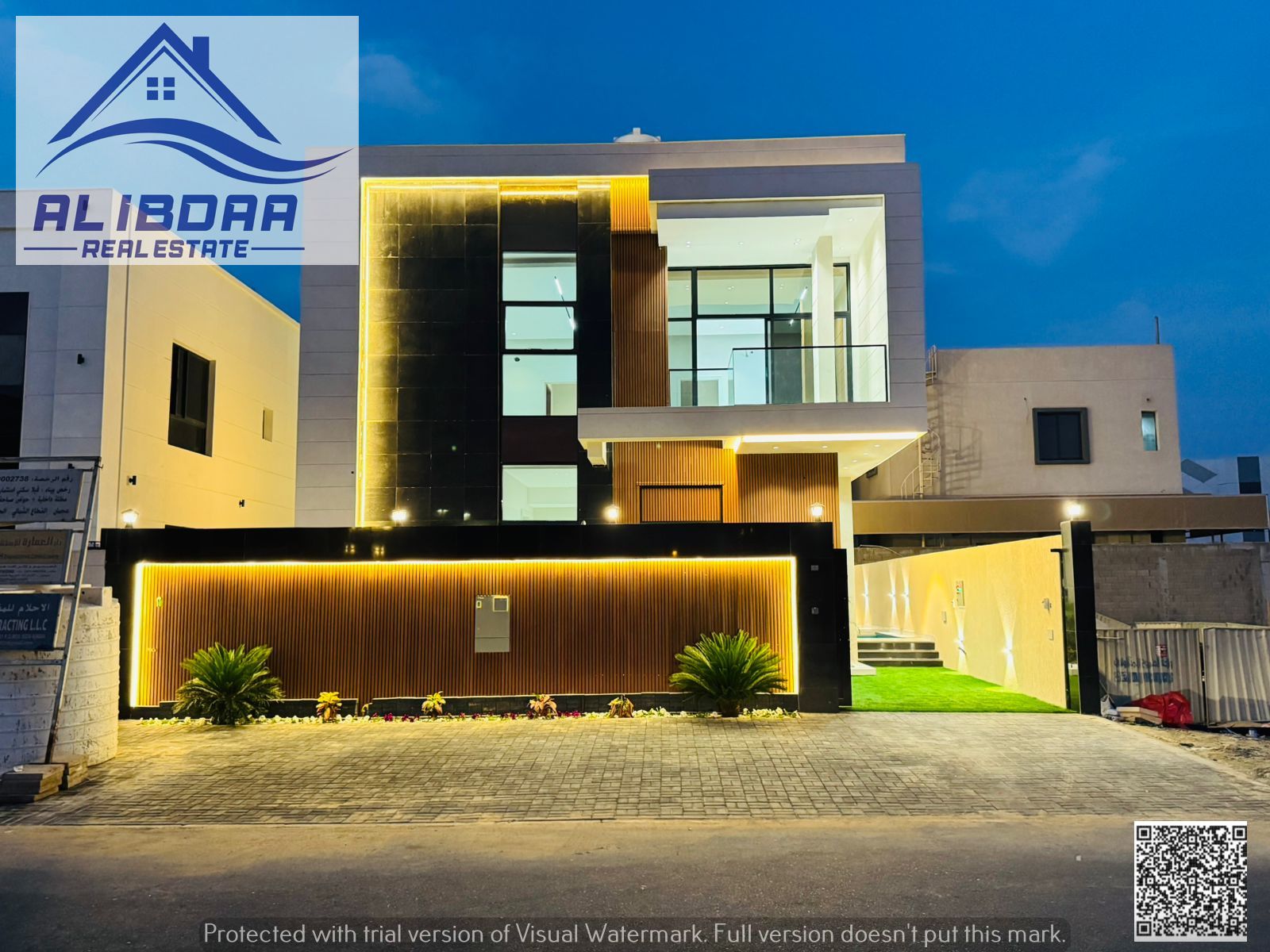 Two-story villa with a rooftop terrace and indoor pool for sale – one of Ajman's most luxurious villas, near Sheikh Mohammed Bin Zayed Road. Price inc
