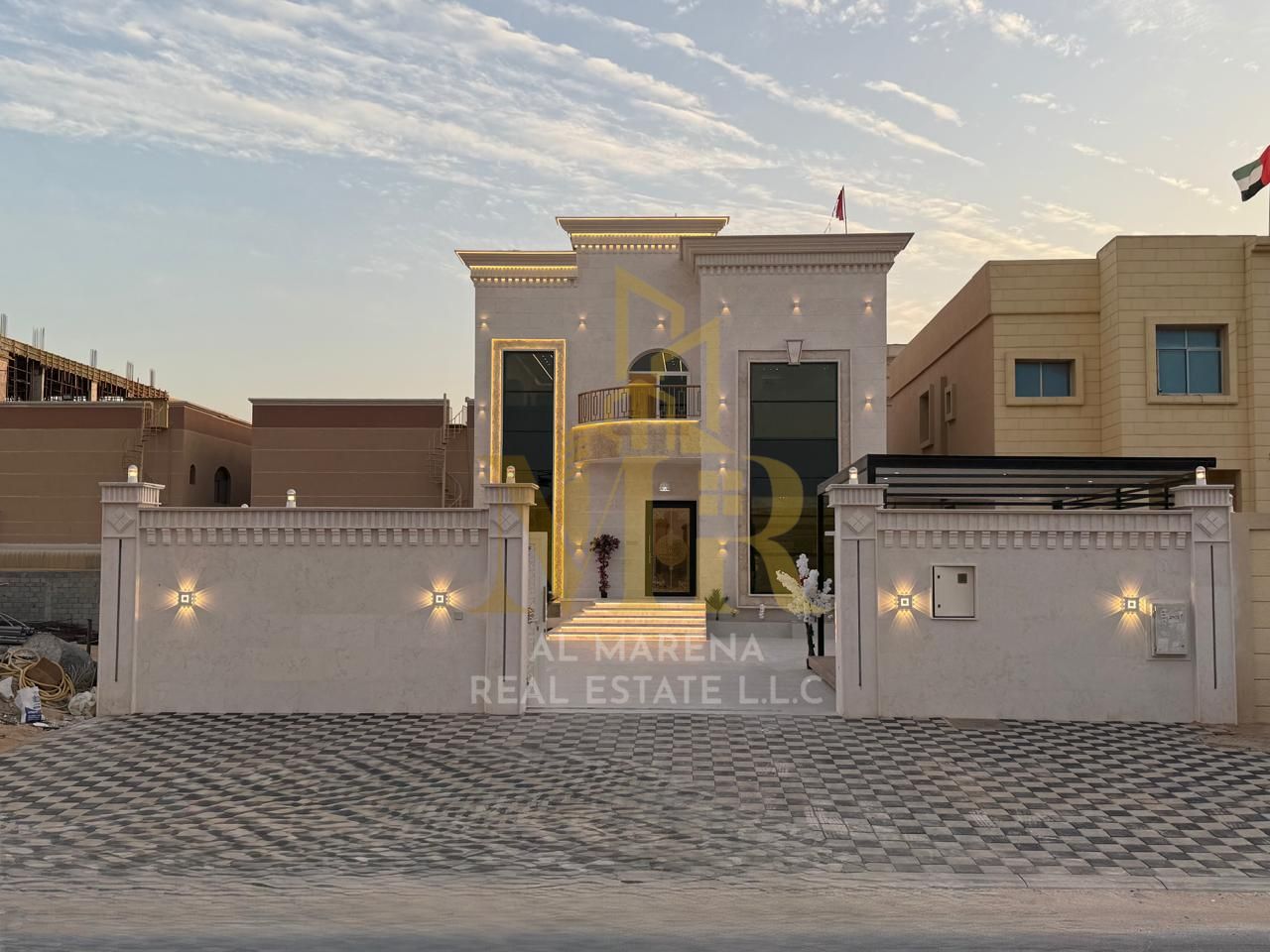 A luxurious, modern villa, 5,000 sq ft, with a garden. The price includes water, electricity, and air conditioning, and is negotiable.