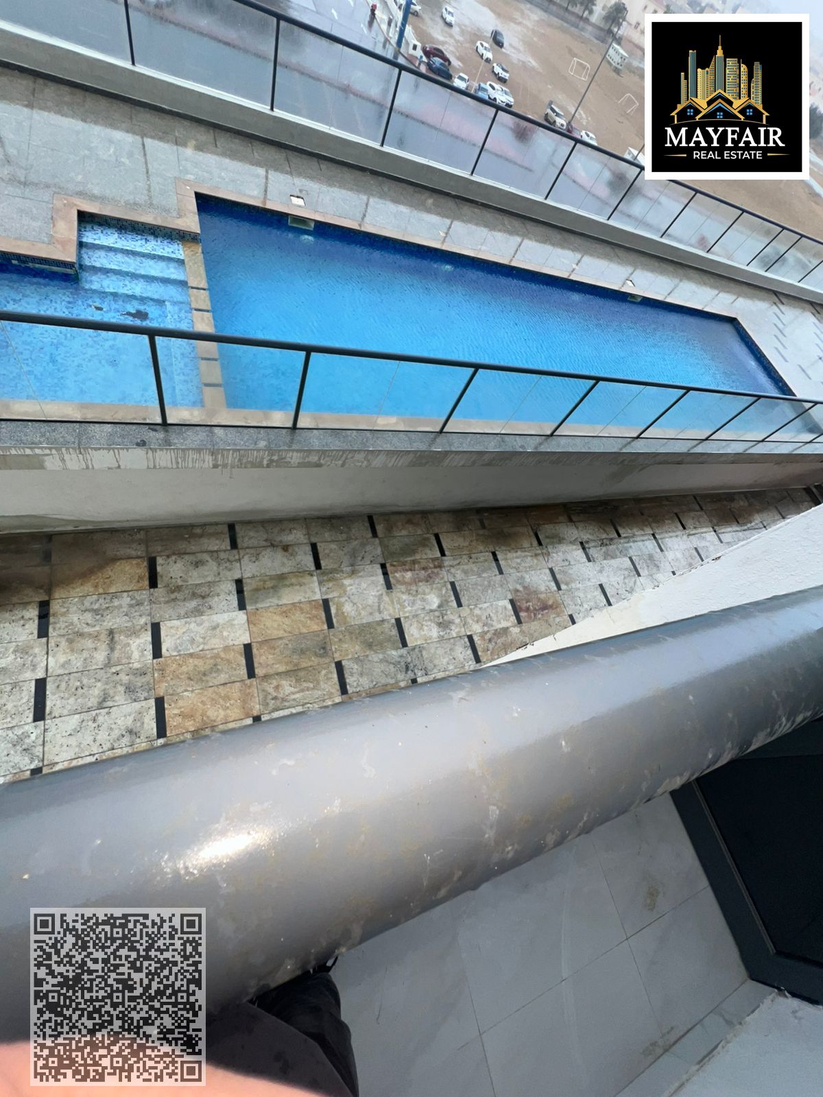 An ideal apartment for families and employees, spacious with a swimming pool, gym, parking, and close to essential services.