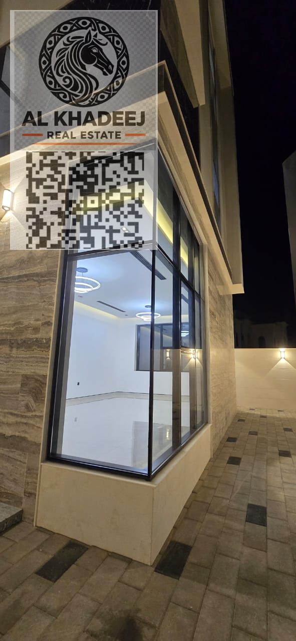 Freehold Corner Villa for Sale in Al Zahya Ajman on Main Road with Stone Facade Spacious Layout Including Electricity Water and AC