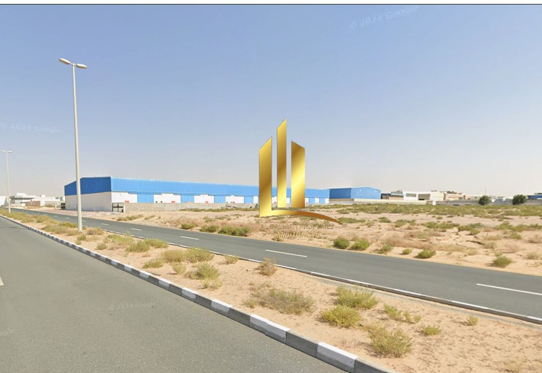 For sale: a prime industrial plot of land in Emirates Industrial City – Block 7, with a strategic location on a main street, which gives it high acces