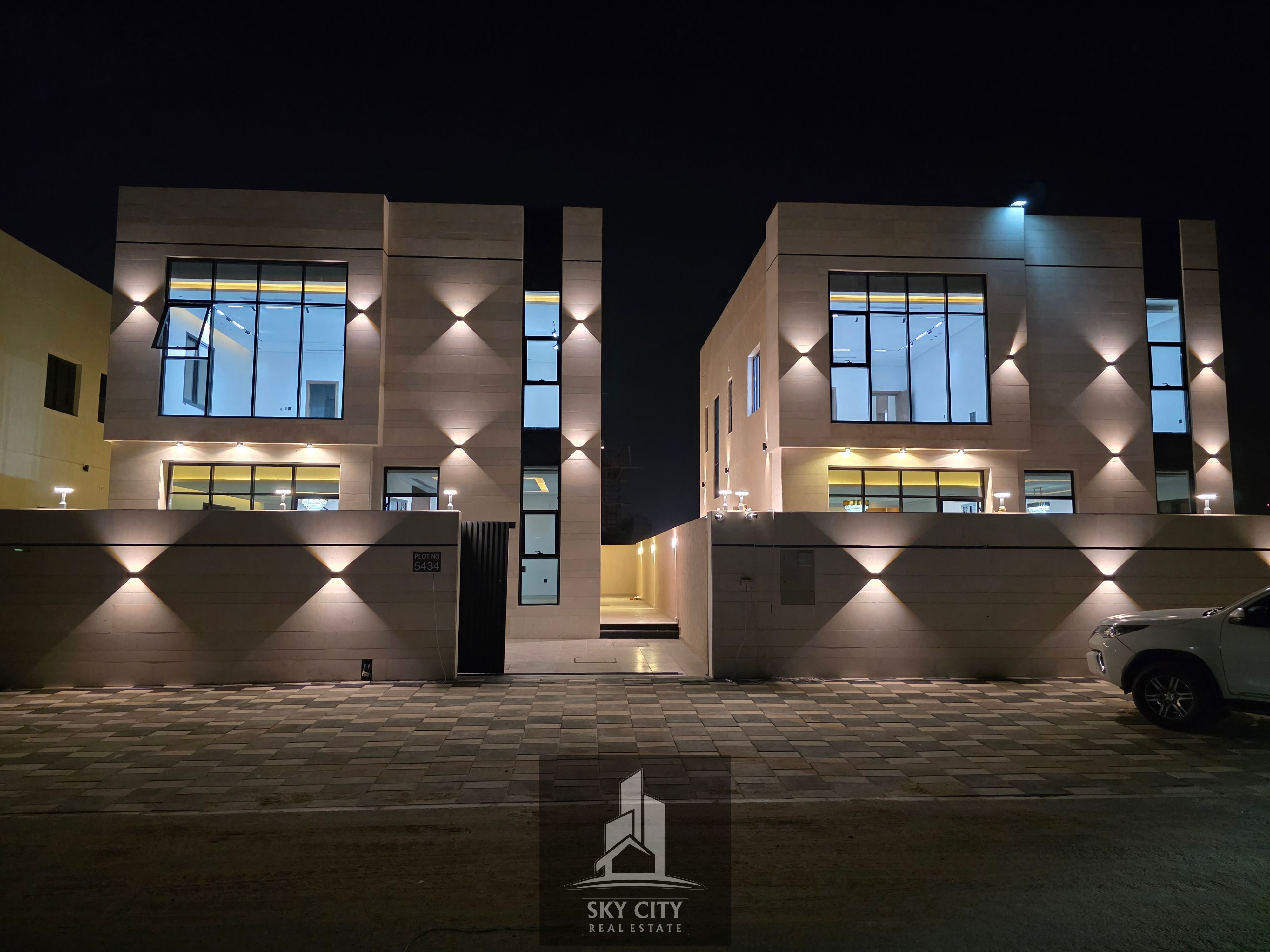 Al Zahia, behind Emirates Towers on Sheikh Mohammed Bin Zayed Road. 4 master bedrooms, living room, majlis, central air conditioning. Registration and ownership fees included. Freehold.