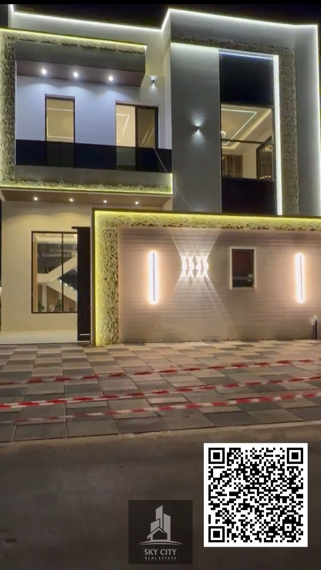 Al Zahia, behind Emirates Towers on Sheikh Mohammed Bin Zayed Road. 5 master bedrooms, living room, majlis, central air conditioning. Registration and ownership fees included. Freehold.