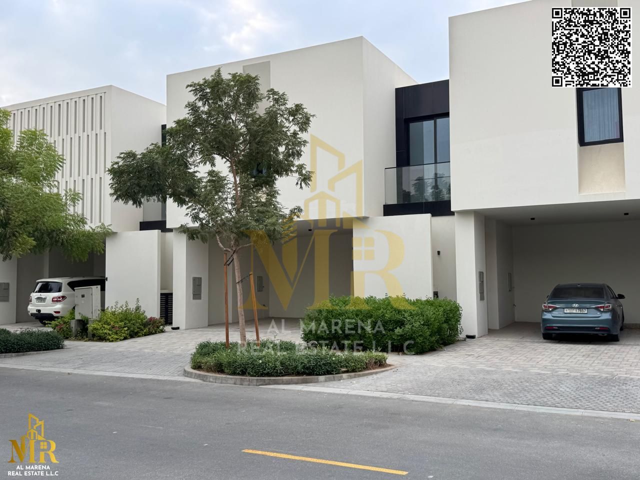Villa with stunning view in Al Zorah, 3,950 sq ft, 4 master bedrooms, private garden and pool, prime location, price includes AC, electricity, and wat