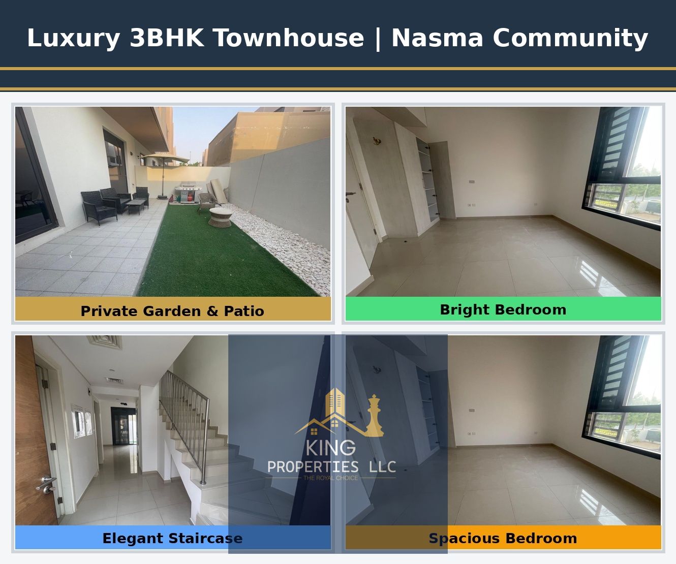 Luxury 3BHK Townhouse with 4 Washrooms