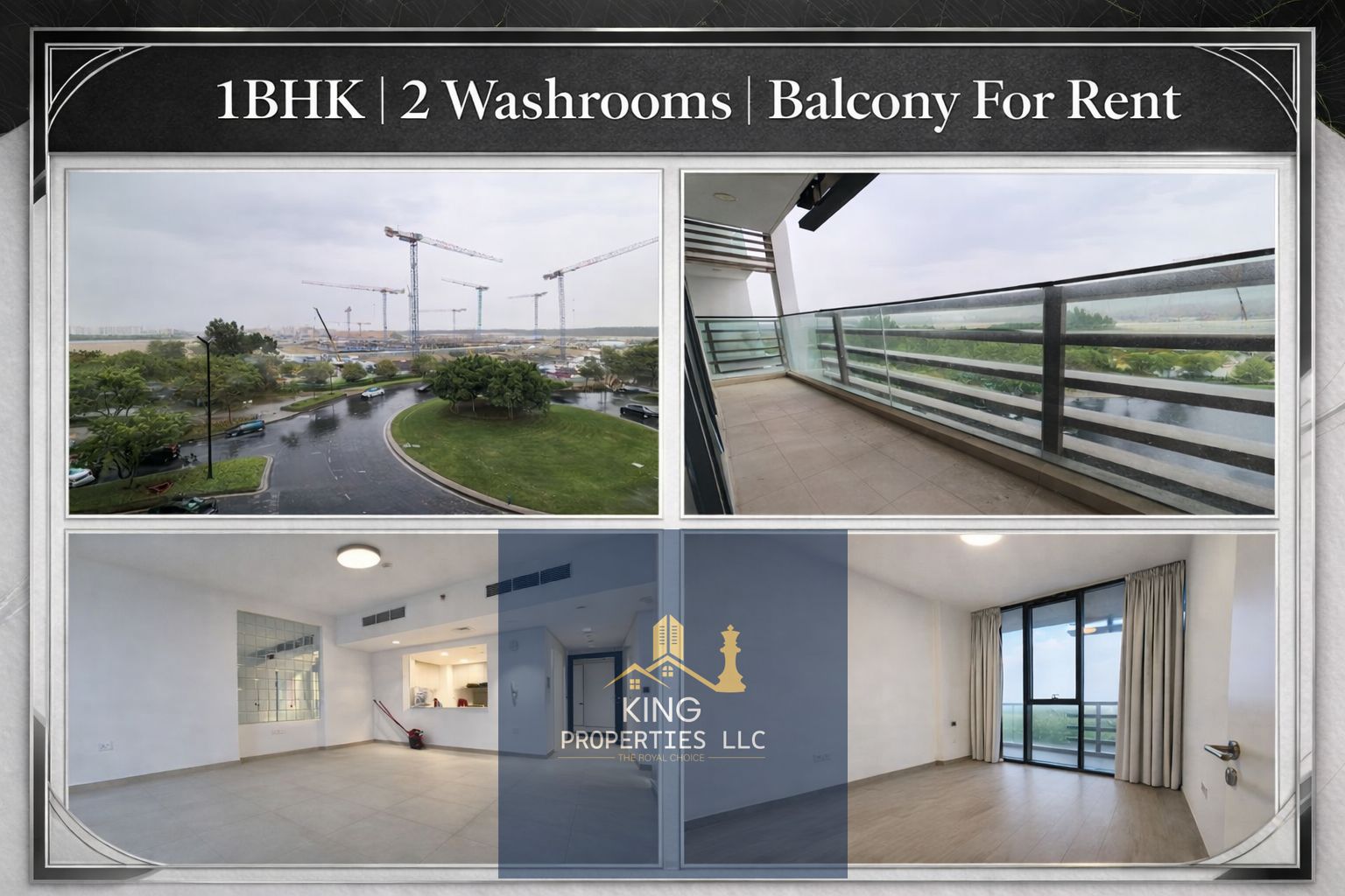 Elegant 1-Bedroom Apartment with Balcony & 2 Washrooms