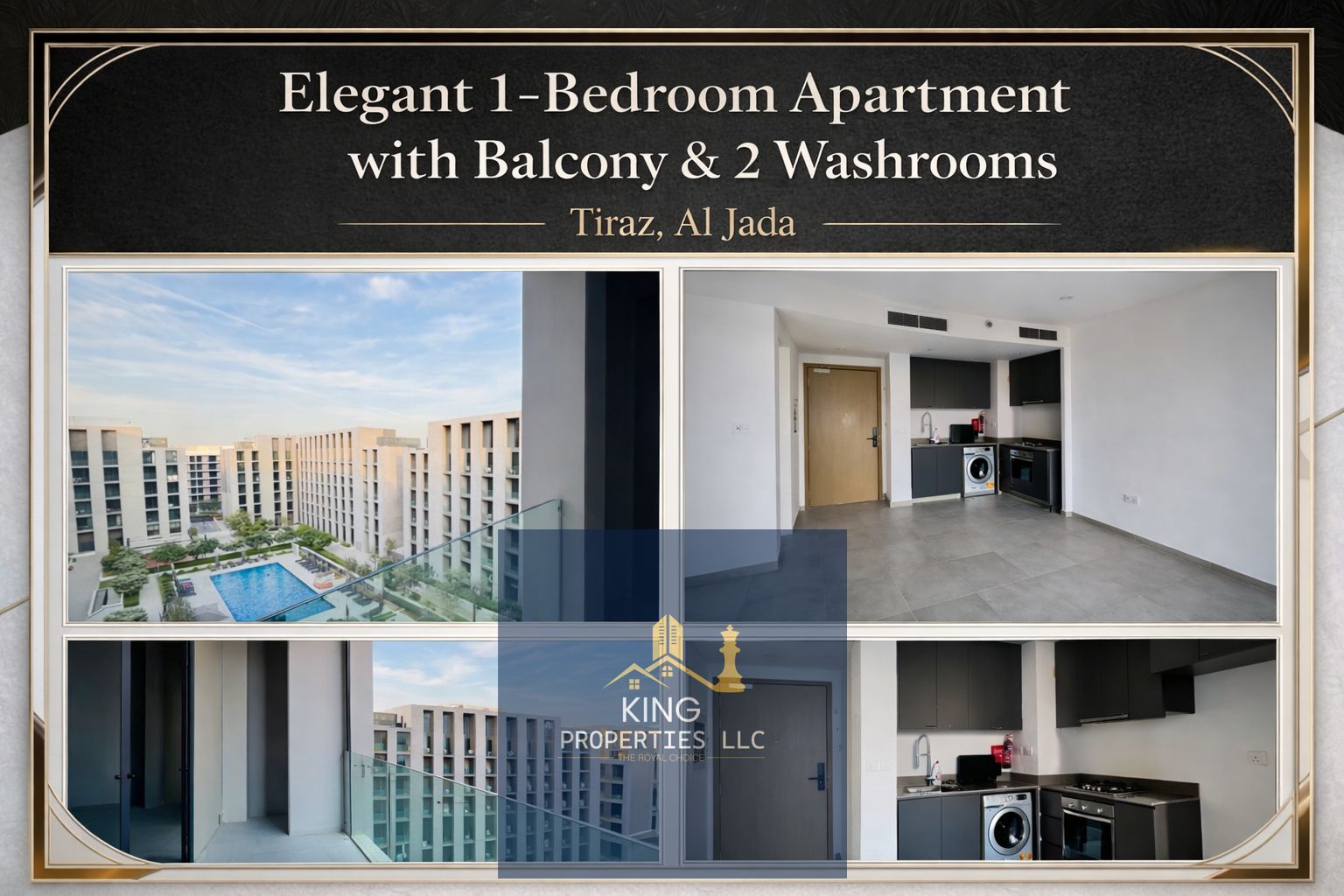 Refined 1BHK Apartment Featuring Balcony & Dual Washrooms
