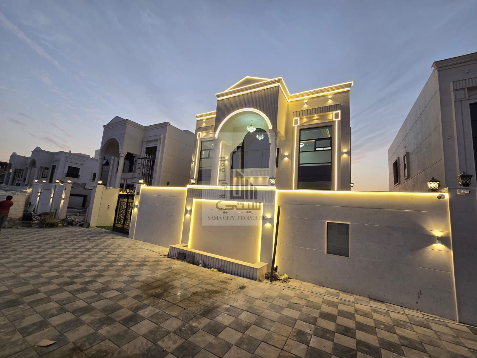 Villa for sale *Ajman * Consisting of: * *5 master bedrooms* * Majlis