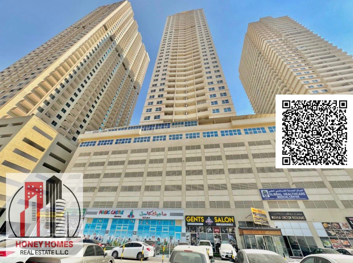 PARTIAL VIEW 1 BHK FOR SALE WITH PARKING IN LILIES TOWER , 320K AED ONLY