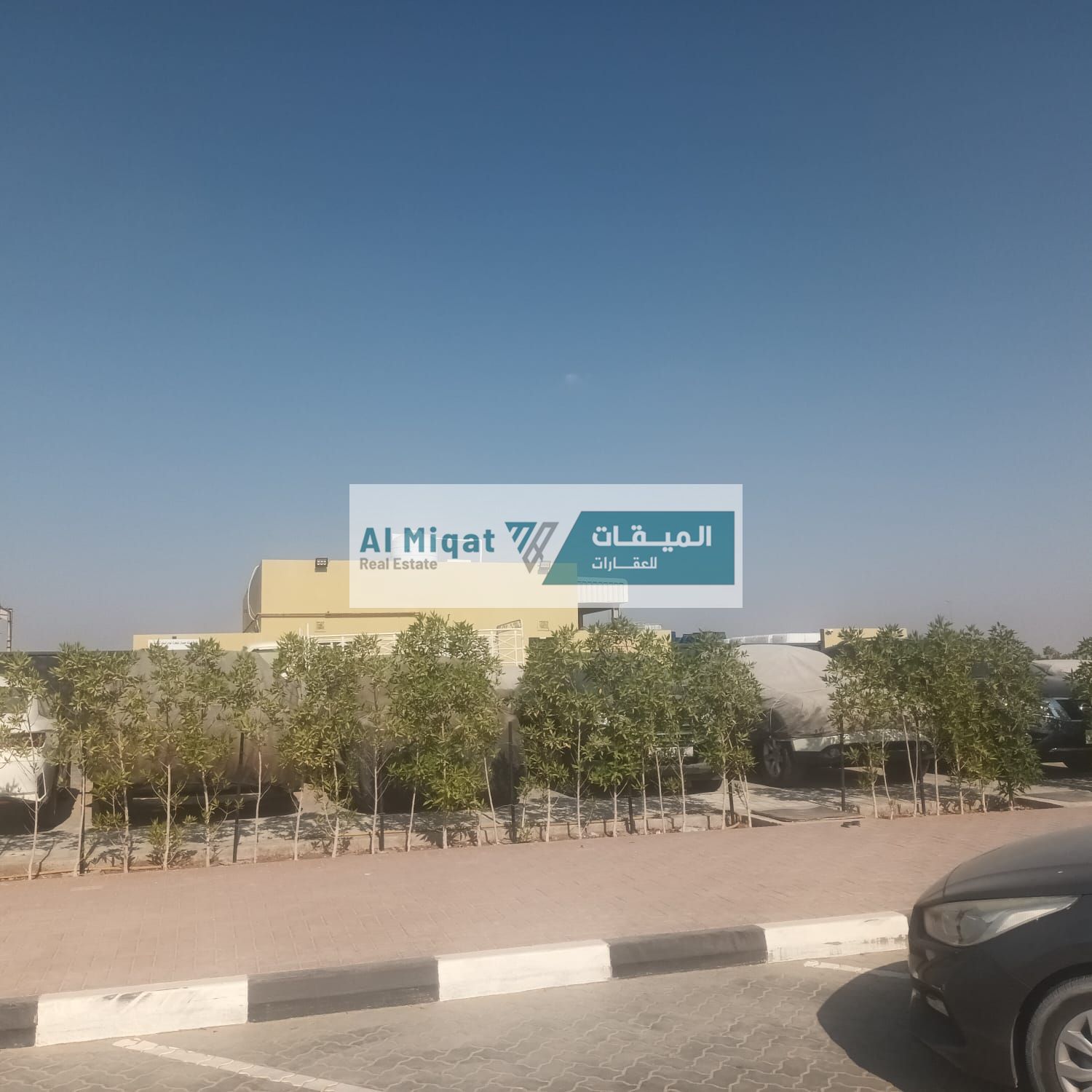 A built-up plot of land divided into two walls is for sale.