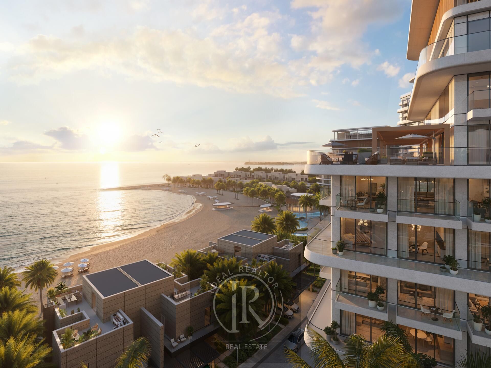 Nasim Al Bahr Residences waterfront development located on Al Marjan Island,