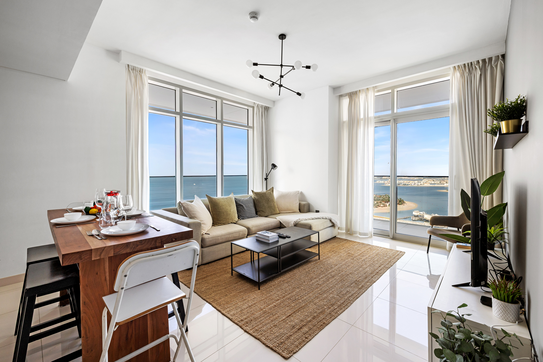 Stunning 2 BR | Full Sea view | Private Beach access