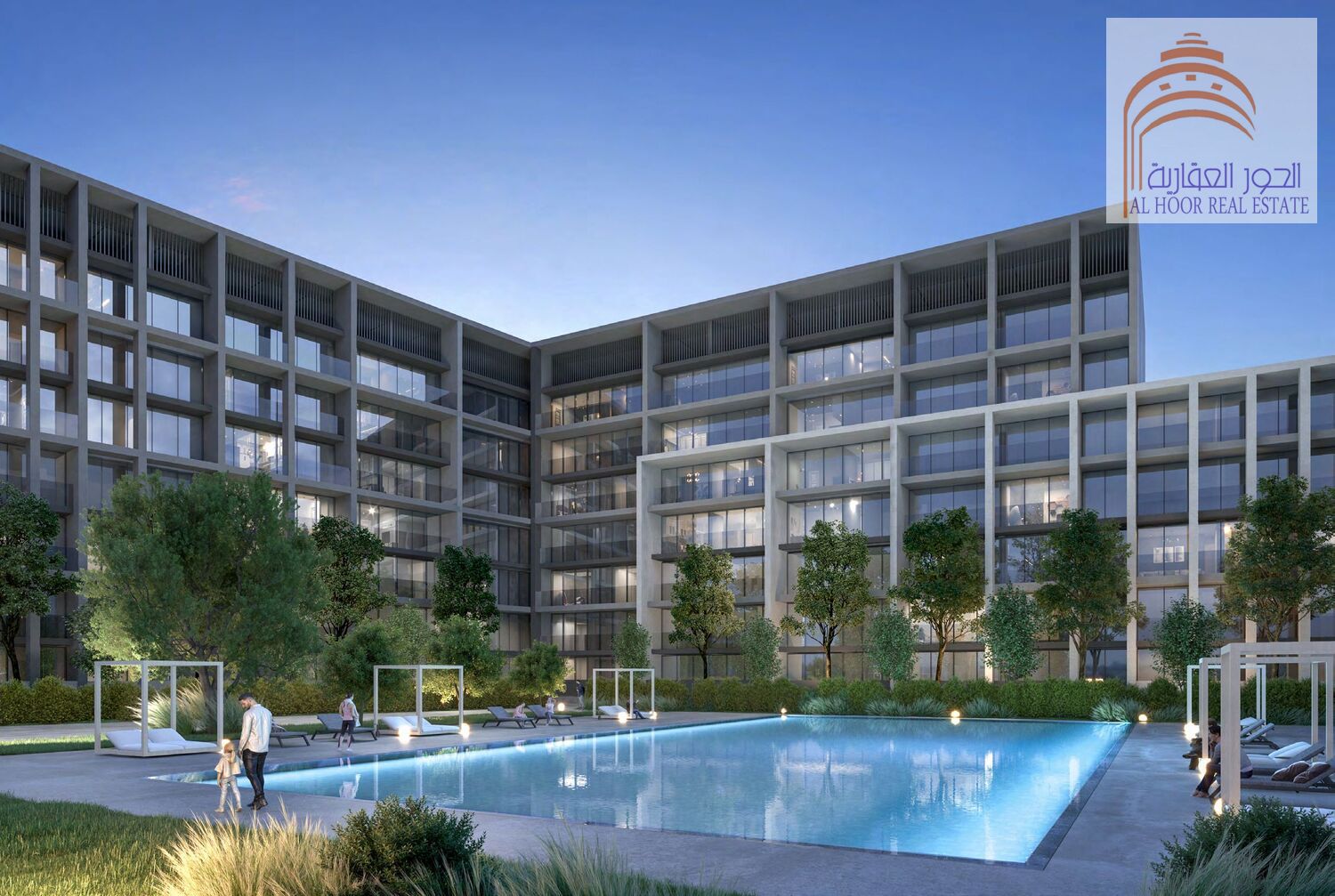 Modern 2 BHK Apartment with Pool View – Safa Parkview, Aljada by Arada