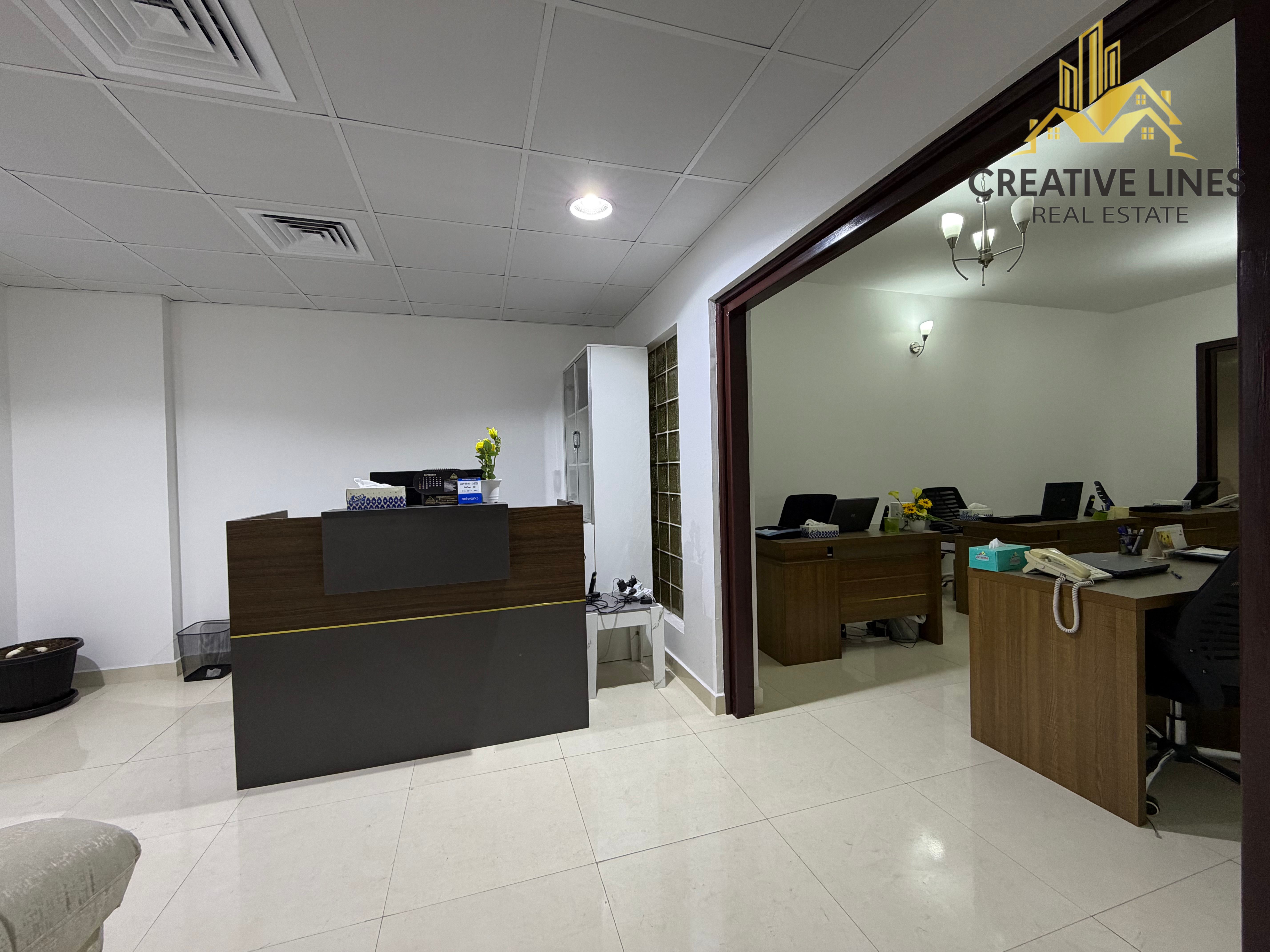 FURNISHED OFFICE | A. C FREE | 1110 SQ. FT |