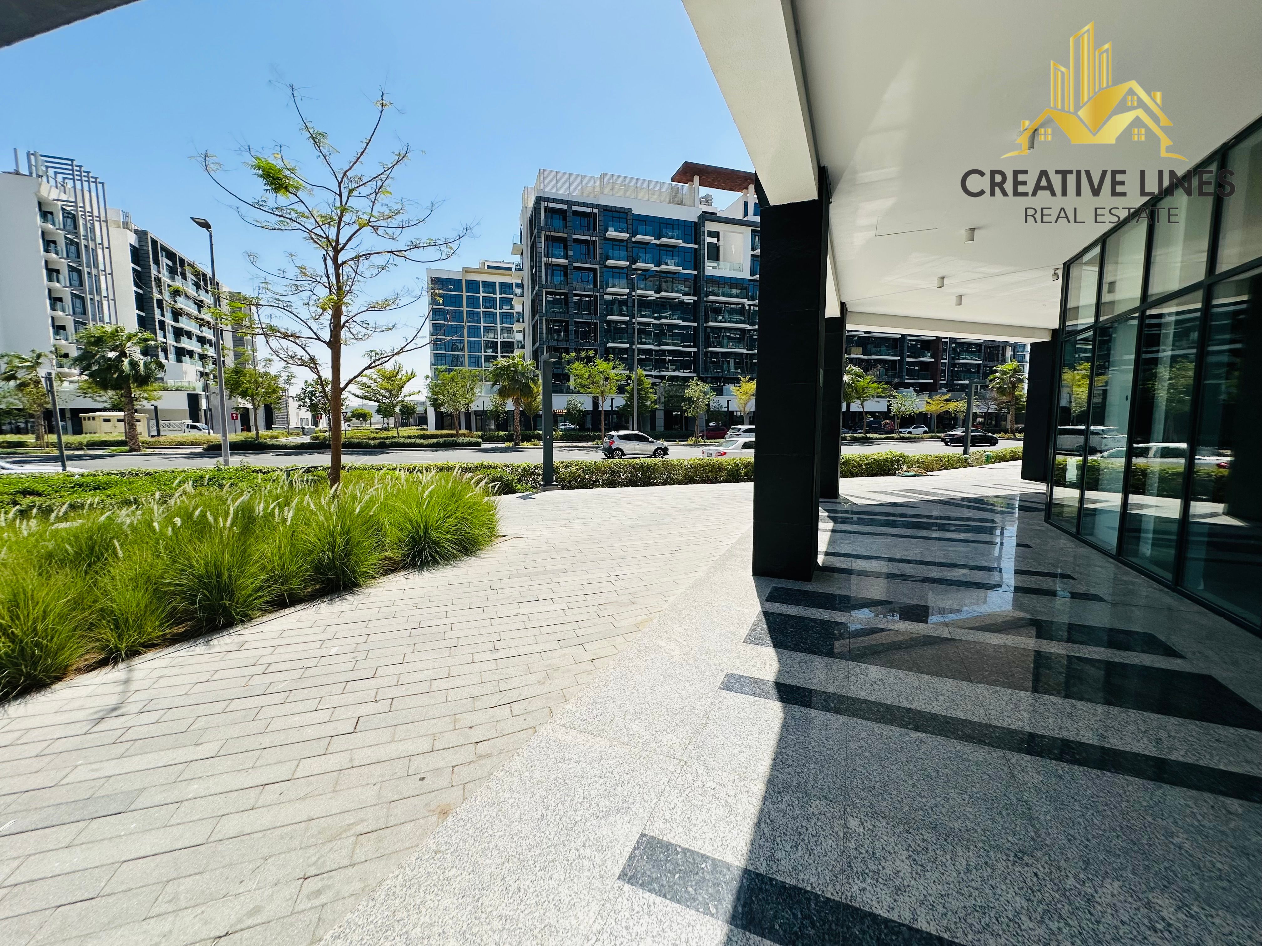 Shell and core main boulevard facing retail place available