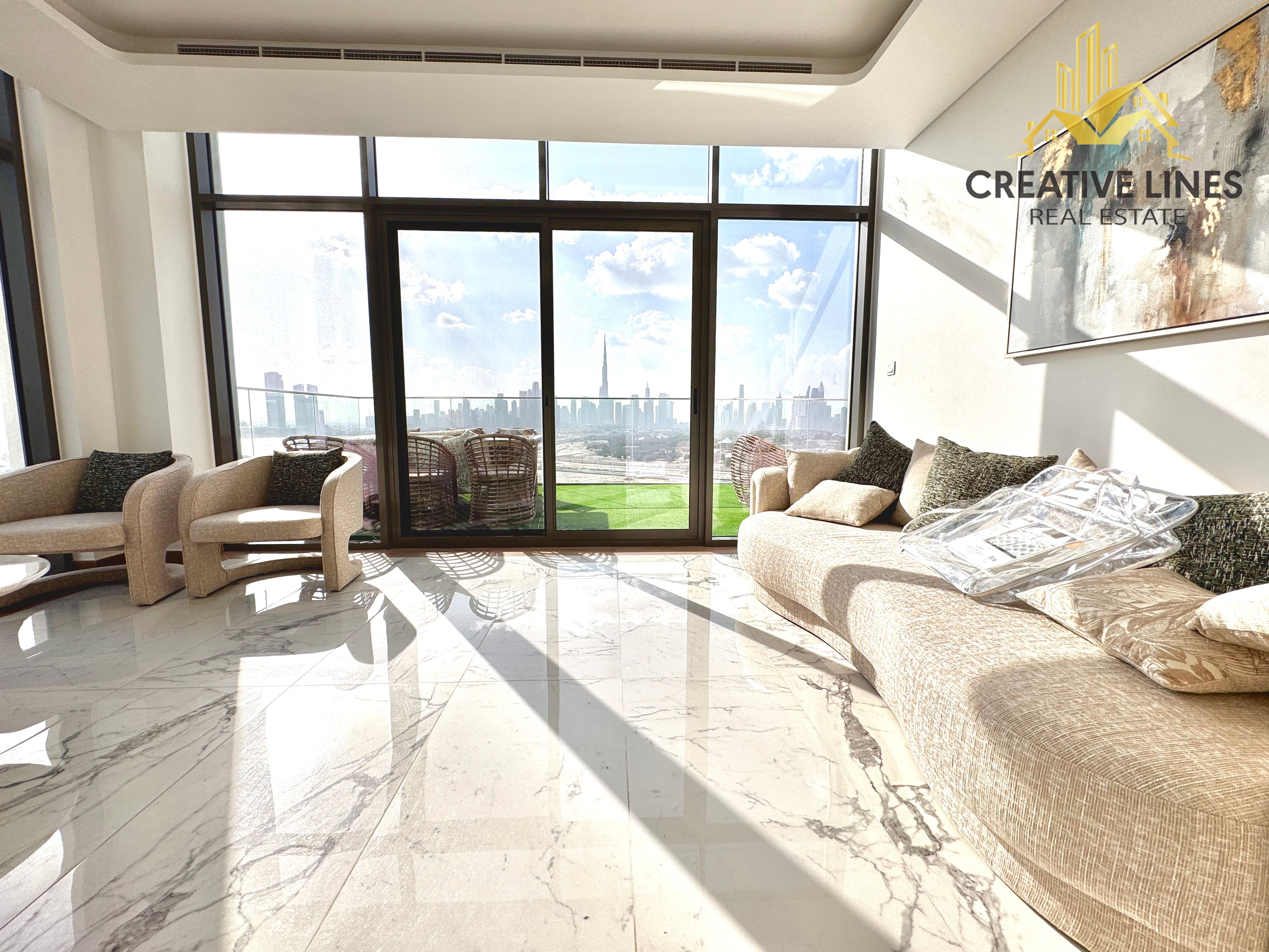 Luxury Farhad Azizi 3BHK with Maid’s Room & Burj View