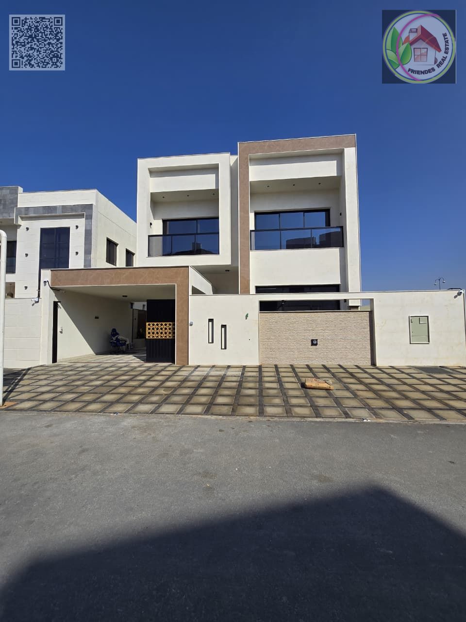Villa in Al Yasmin area, Ajman | Freehold for all nationalities | Close to the mosque and all services | Close to Mohammed Bin Zayed Road