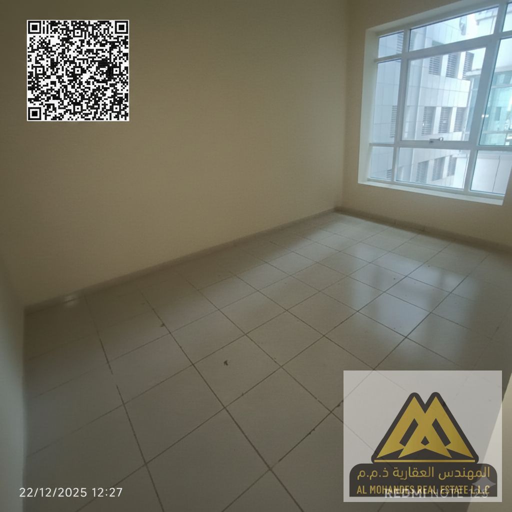 Two bedrooms in Al Hamidiya, 1-2 bathrooms, fully equipped, spacious balcony, central air conditioning.
