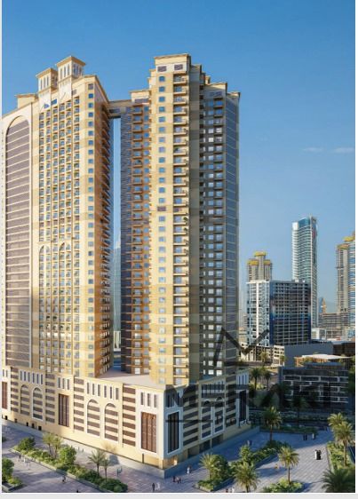 A furnished one-bedroom apartment with a living room for sale on a 7-year installment plan, with a monthly installment of 1%.