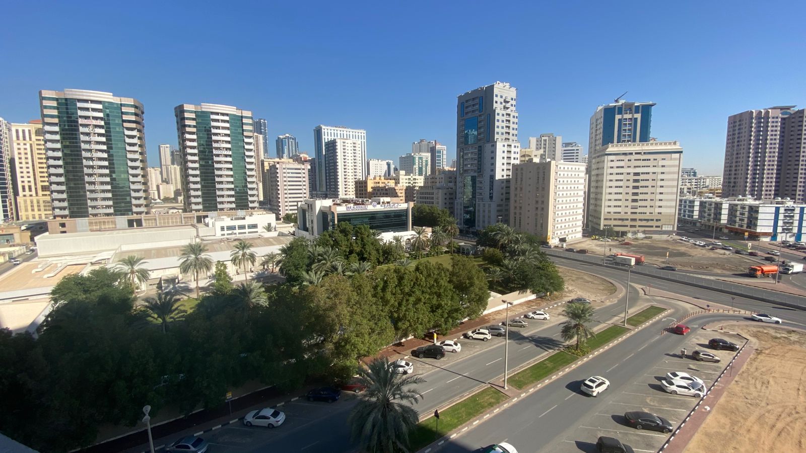 2BR apartment with maid room in Al Taawun, Sharjah. Clean, free parking, near services, 55,000