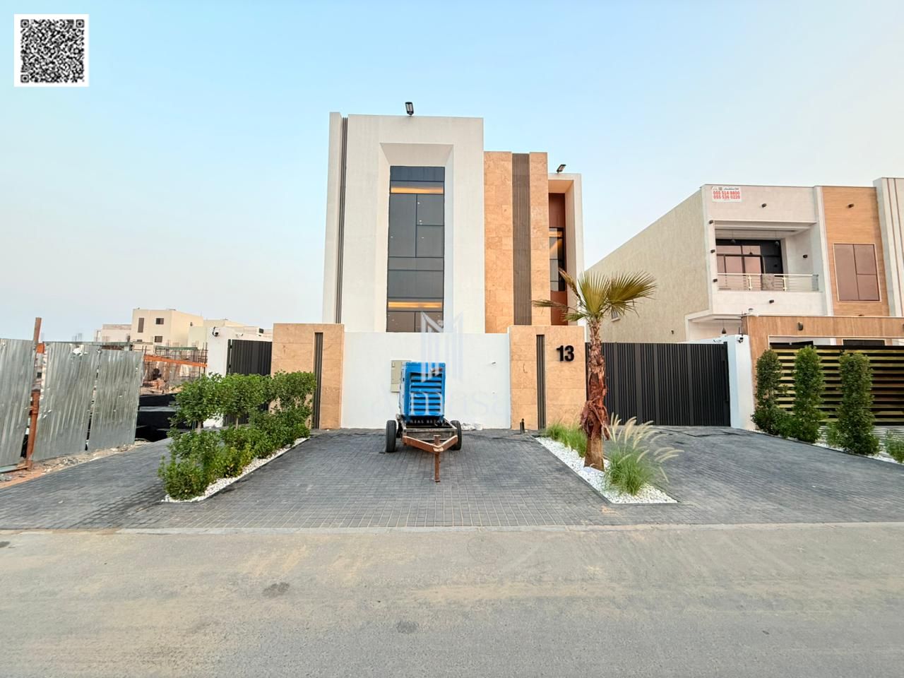Villa for sale - 3 floors with excellent patio space, barbecue area, large courtyard - near Sheikh Mohammed Bin Zayed Road, registration fees included