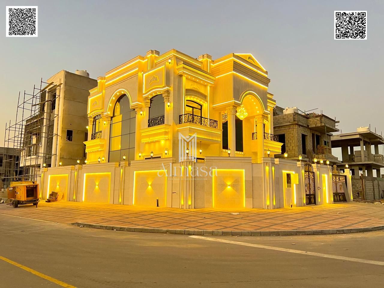 Own a corner villa with a palace design, including registration and ownership fees, ready to move in, in one of the most prestigious neighborhoods of