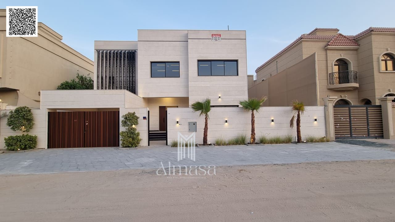 Luxury Villa for Sale in Al Rawda 1 – Ajman | 5 Master Bedrooms + Maid’s Room + Private Pool | AED 2,150,000 Including Water & Electricity (Negotiable