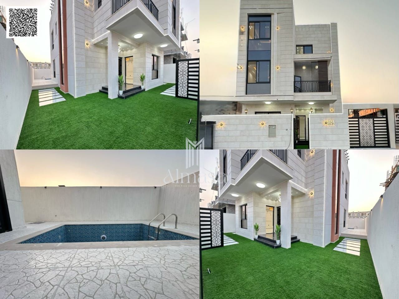 Luxury Villa for Sale in Al Zahya – Ajman | 6 Bedrooms + Private Pool + Rooftop Sitting Area | AED 1,800,000 (Including Water, Electricity & A/Cs)