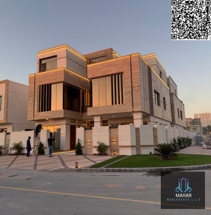 Al Yasmeen Behind Hamidiya Park Close to Main Road and Park 7 Bedrooms Hall Majlis Kitchen Swimming Pool Lift Elevator Roof Land Area 3700 sqft Built Up Area 6000 sqft Corner Villa Asking Price 3,800,000 including electricity and water and AC machine !! N