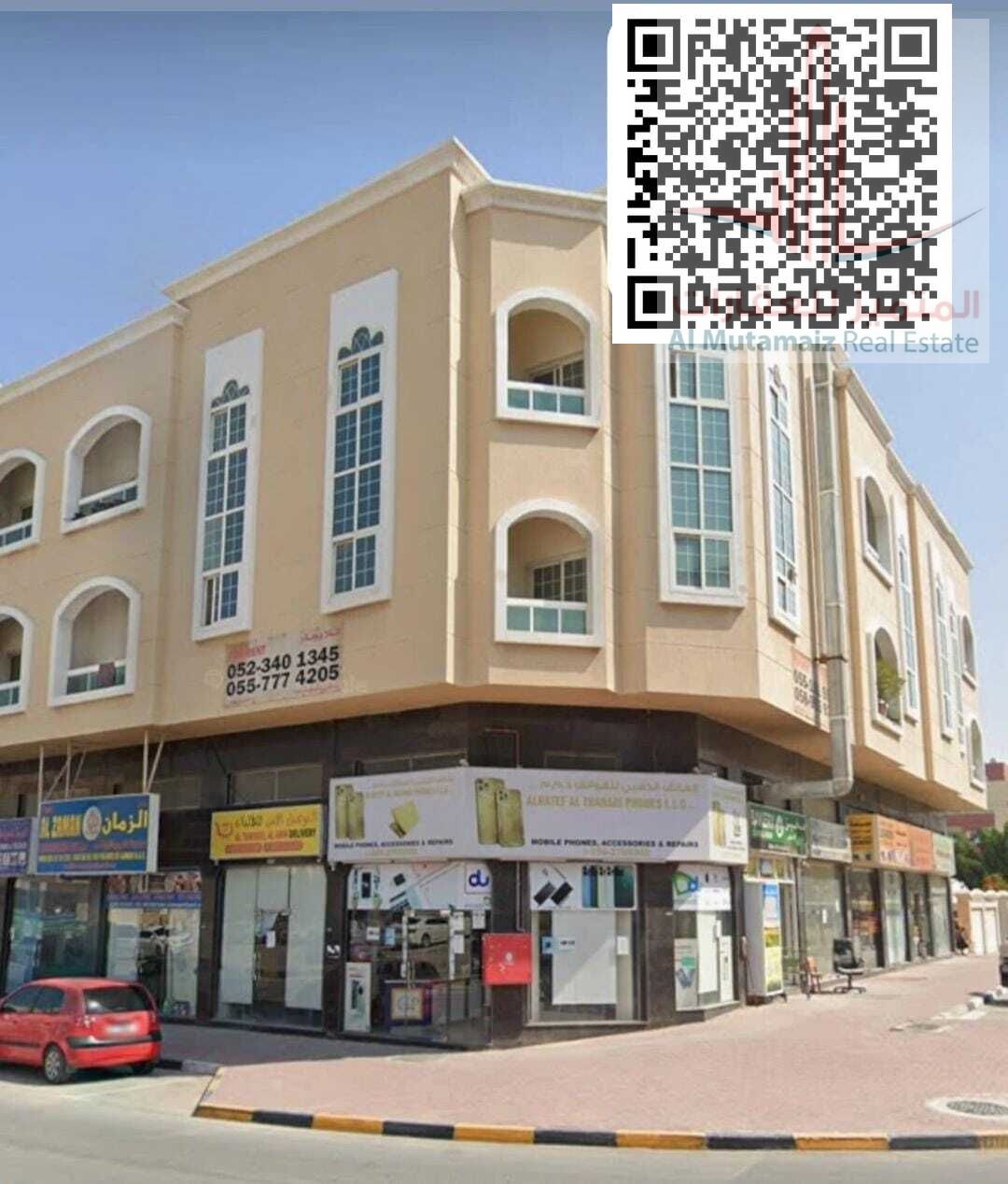 One-bedroom apartment with a living room and two bathrooms in Al Rawda 2 area, excellent location.