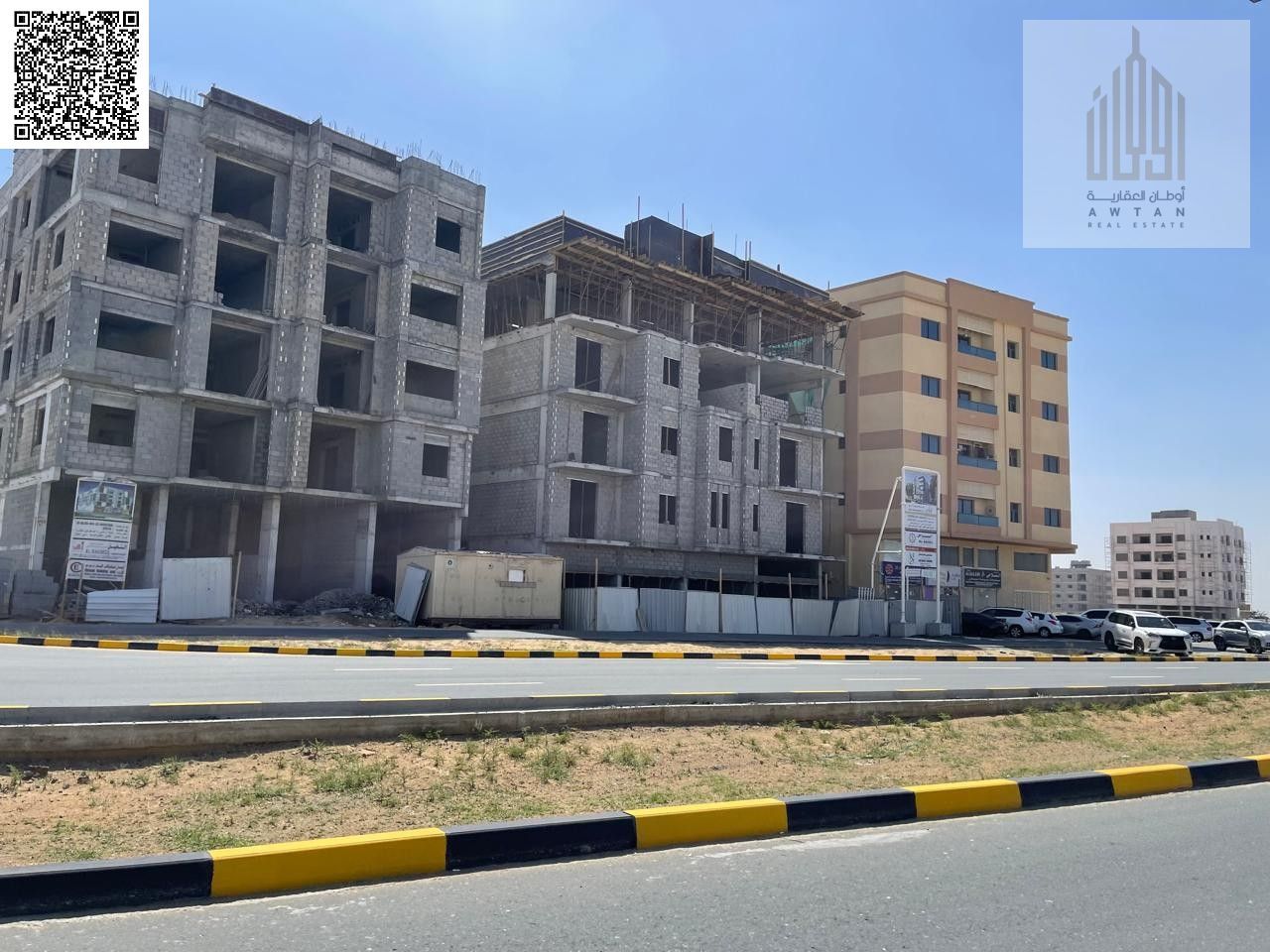 Residential/Commercial Land for Sale in Al Alia, Ajman Total Area: 6,727 sq ft Building Permit: G+5 Freehold Ownership for All Nationalities Devel