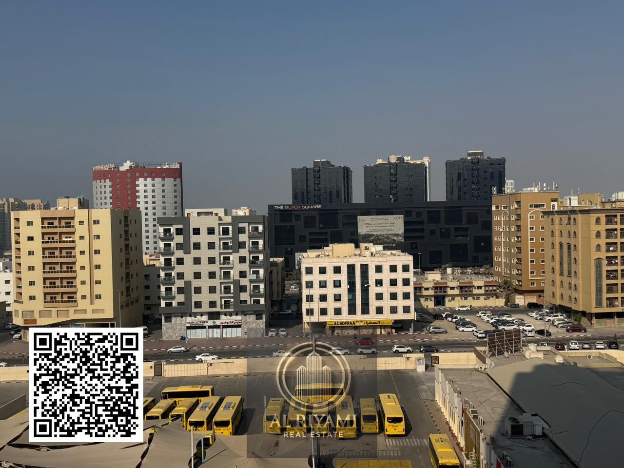 Ready-to-move-in studio with an open city view and Ramada Black Hotel.