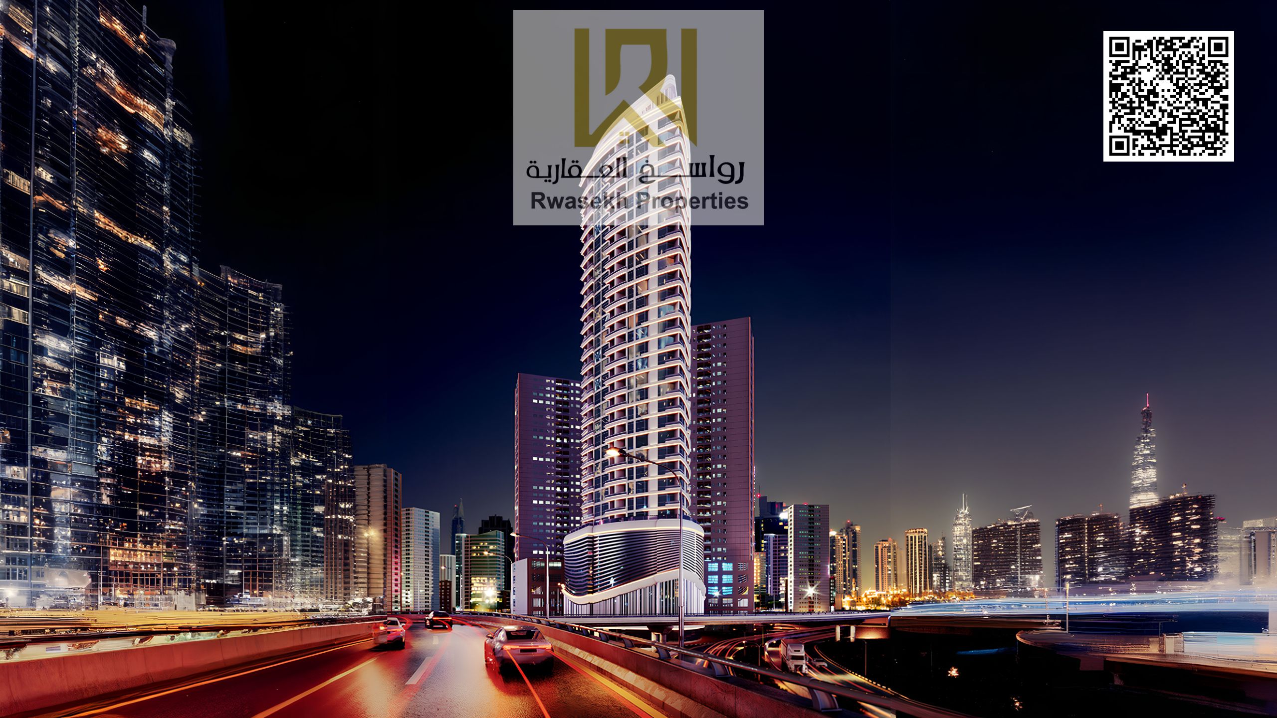 luxury apartment 2 bedroom in ajman creek towers 50000 down payment only