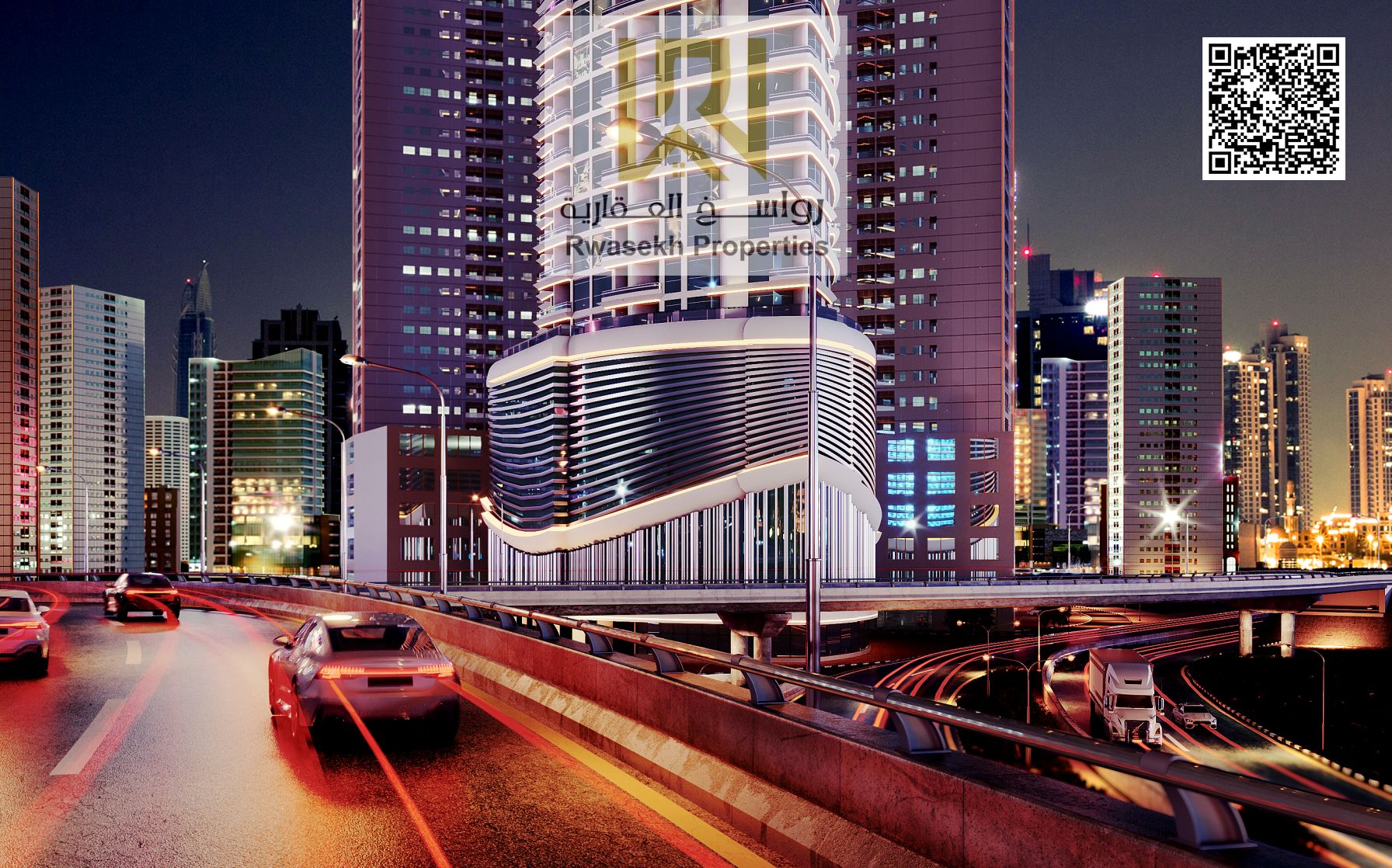 luxury apartment 2 bedroom in ajman pearl tower with only 5% downpayment