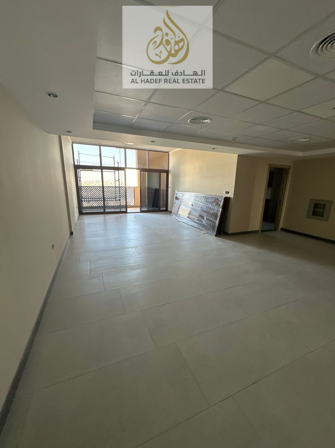 Annual rent in Ajman, Al Bustan area, near Ajman Museum. The building is suitable for families. Apartment includes two bedrooms, a living room, a maid