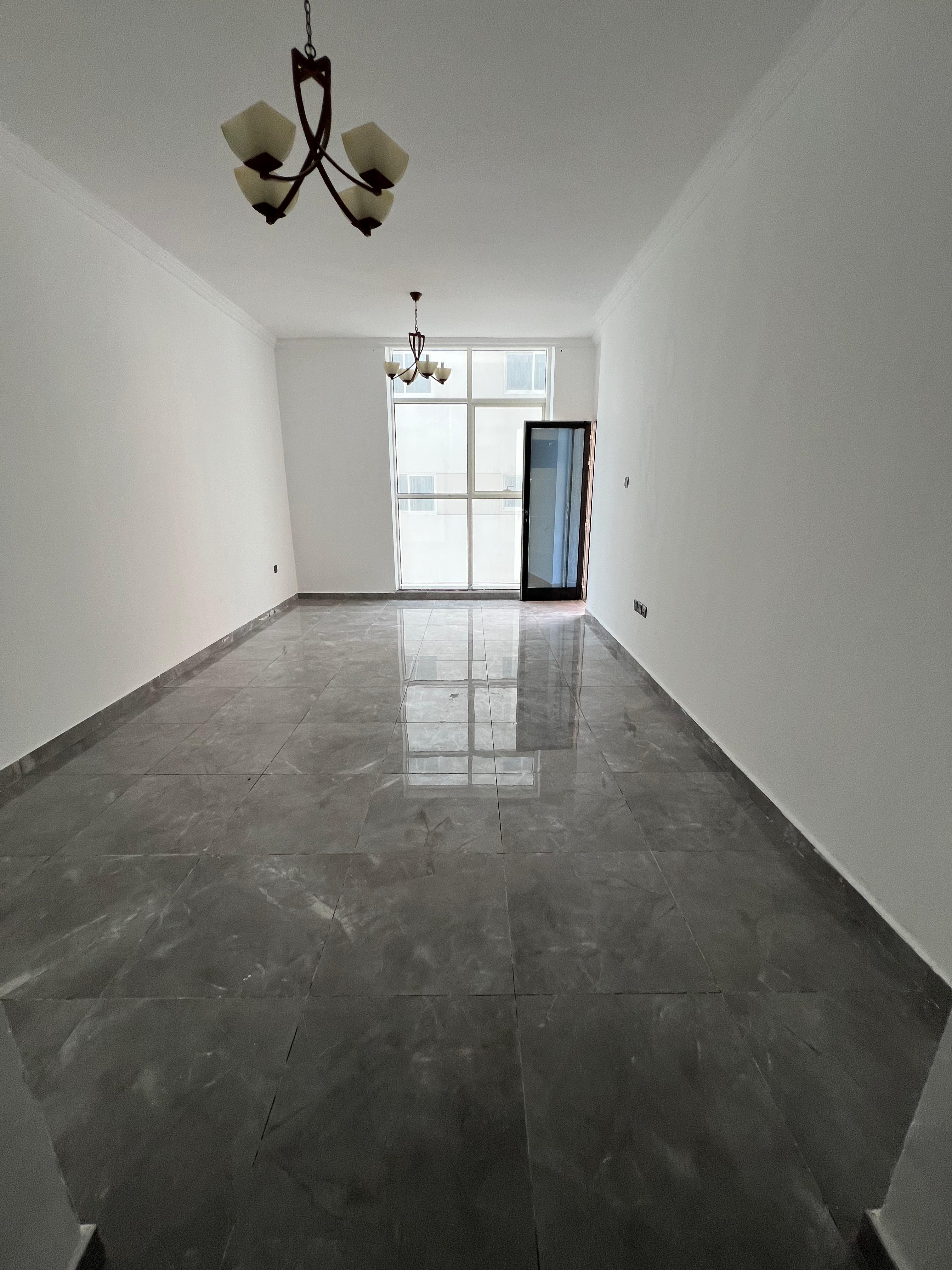 Three bedroom apartment with living room, gym, swimming pool and free parking. Spacious unit in Sharjah Al Majaz 2, prime location close to all servic
