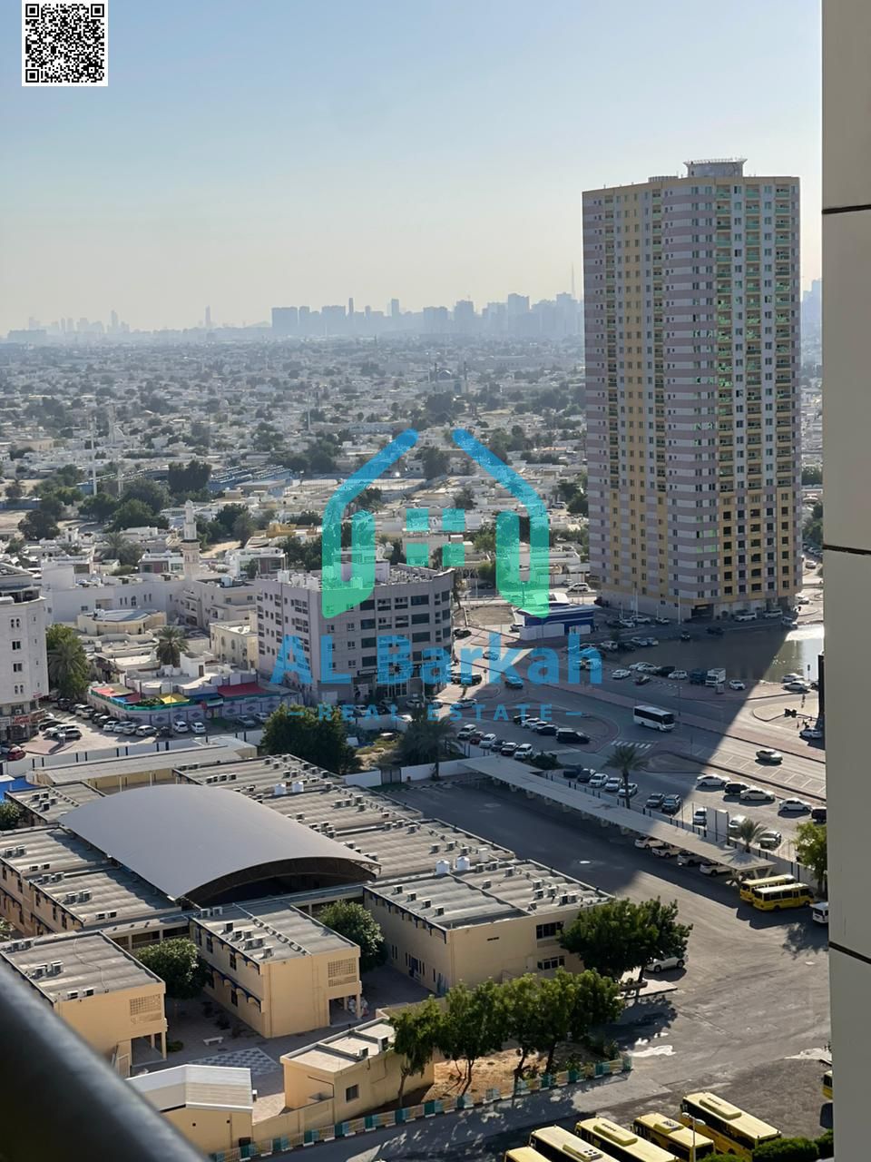 Upgraded 1BR Apartment for Annual Rent in City Towers – Open Partial Sharjah View