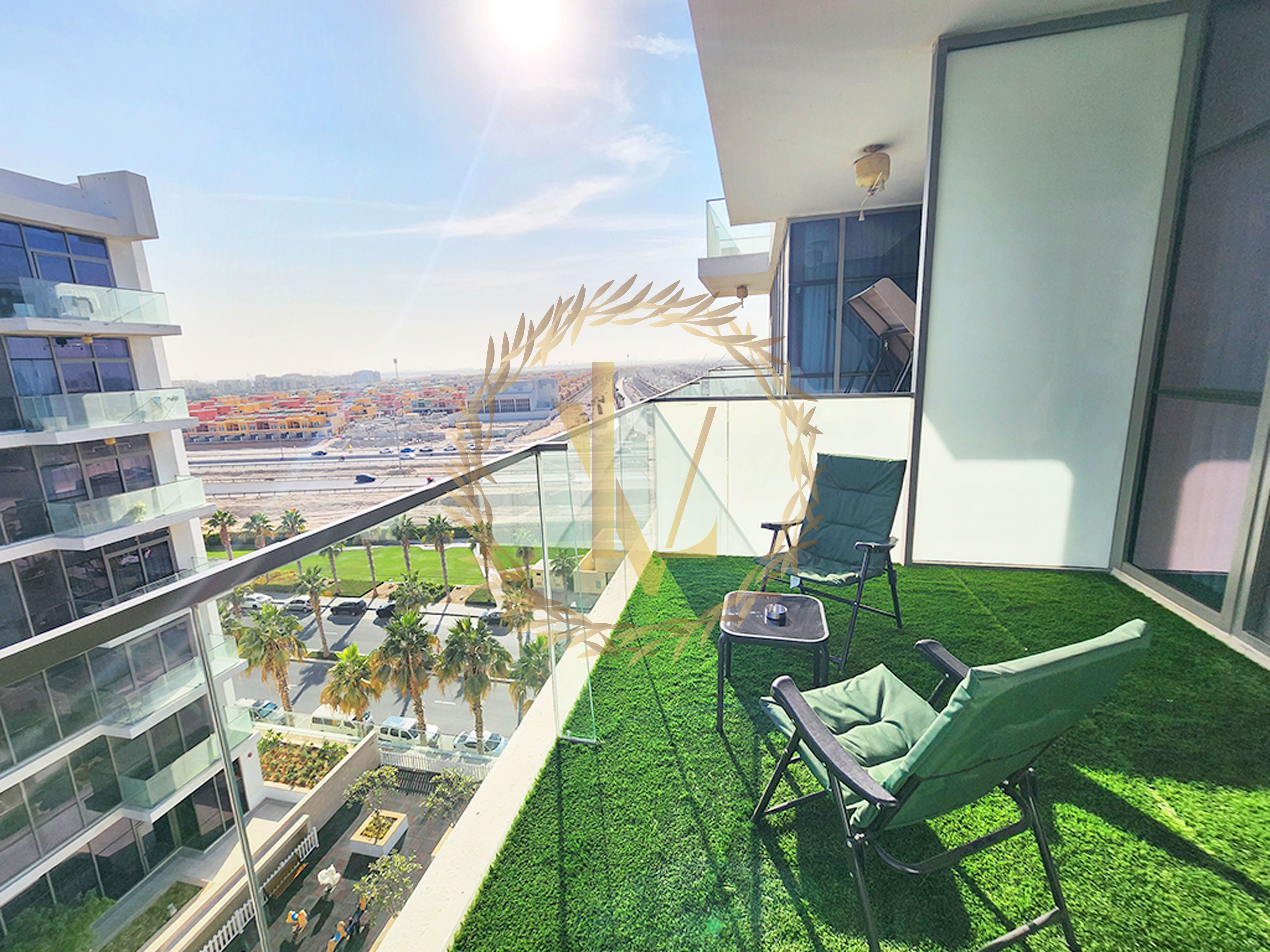 Golf View Spacious Modern Studio with Big Balcony in Damac Hills 1