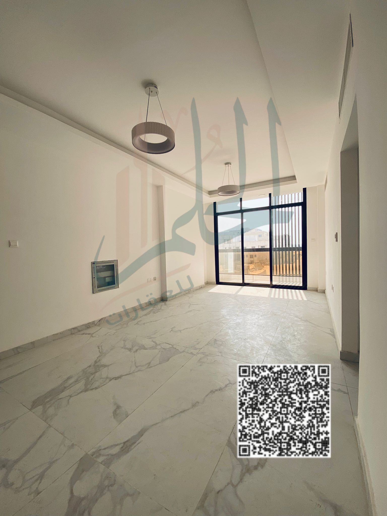 New building, first tenant, Al Jurf 3, near the Chinese market Two bedrooms, a hall, 3 bathrooms, and a balcony 43,000 in 4 or 6 installments