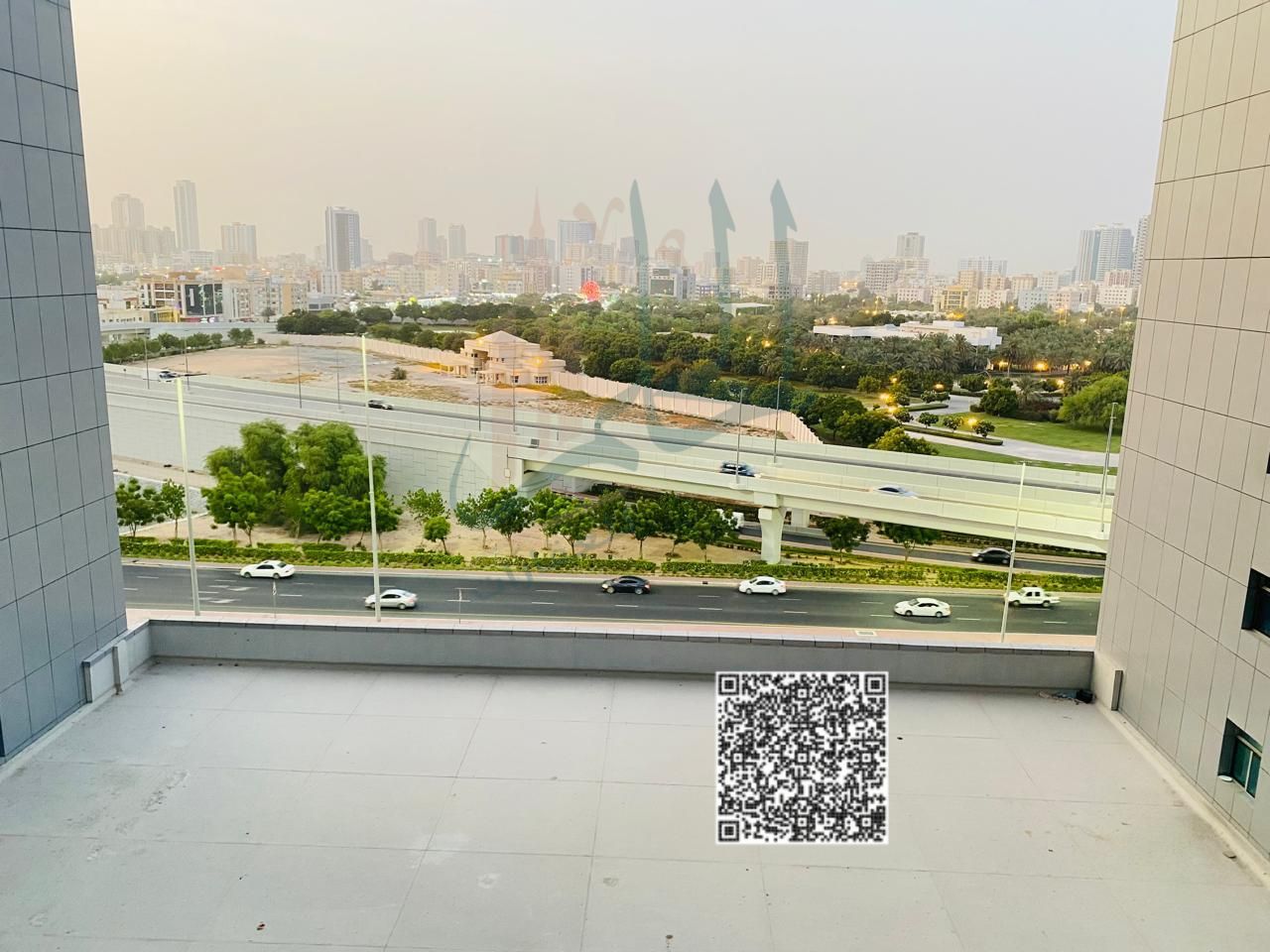 Two-bedroom apartment for sale in City Tower with a separate kitchen and an open view of the palace and Safeer Mall - Two bedrooms - Spacious living r